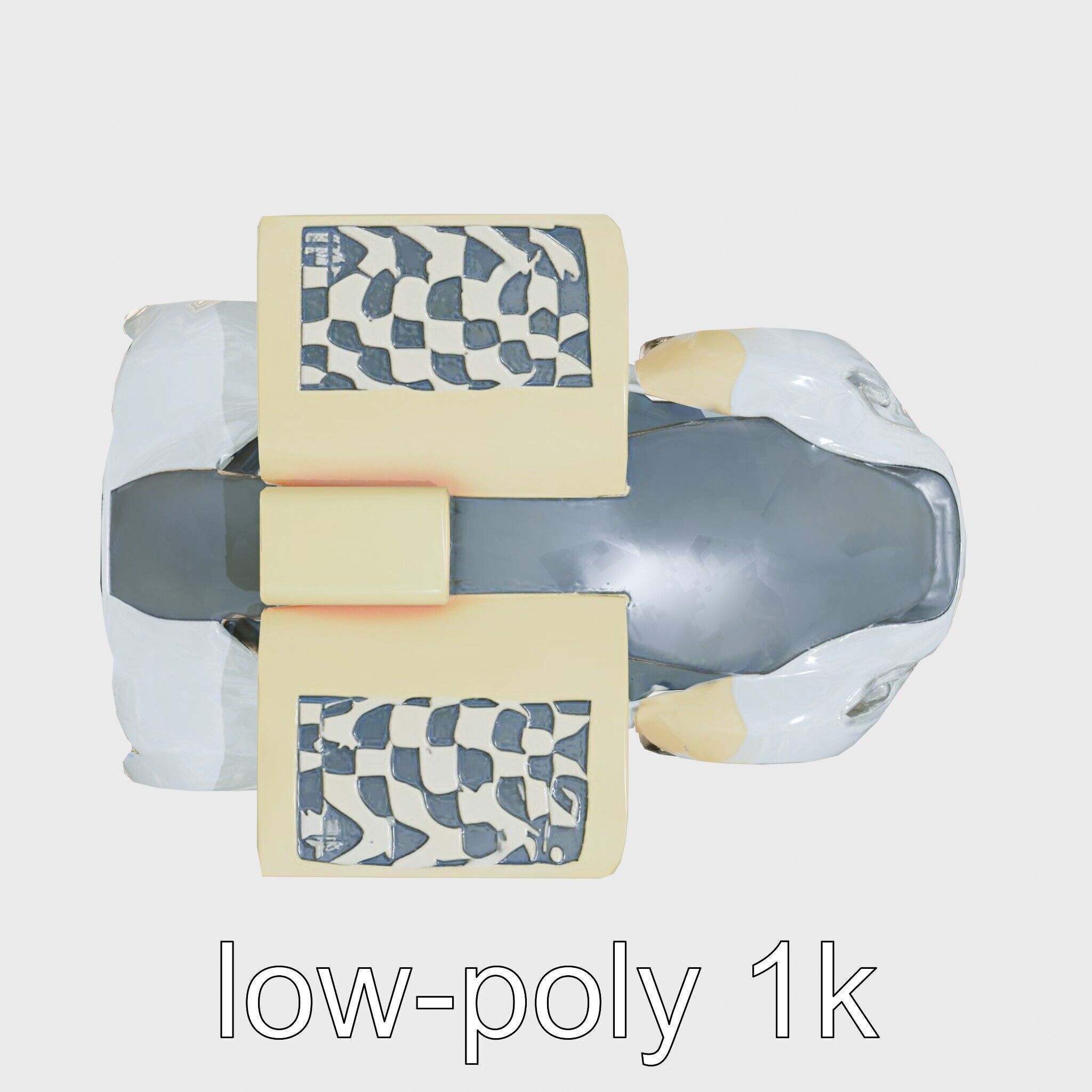 Futuristic Flying Car Taxi Concept Model Low-poly 3D model_24