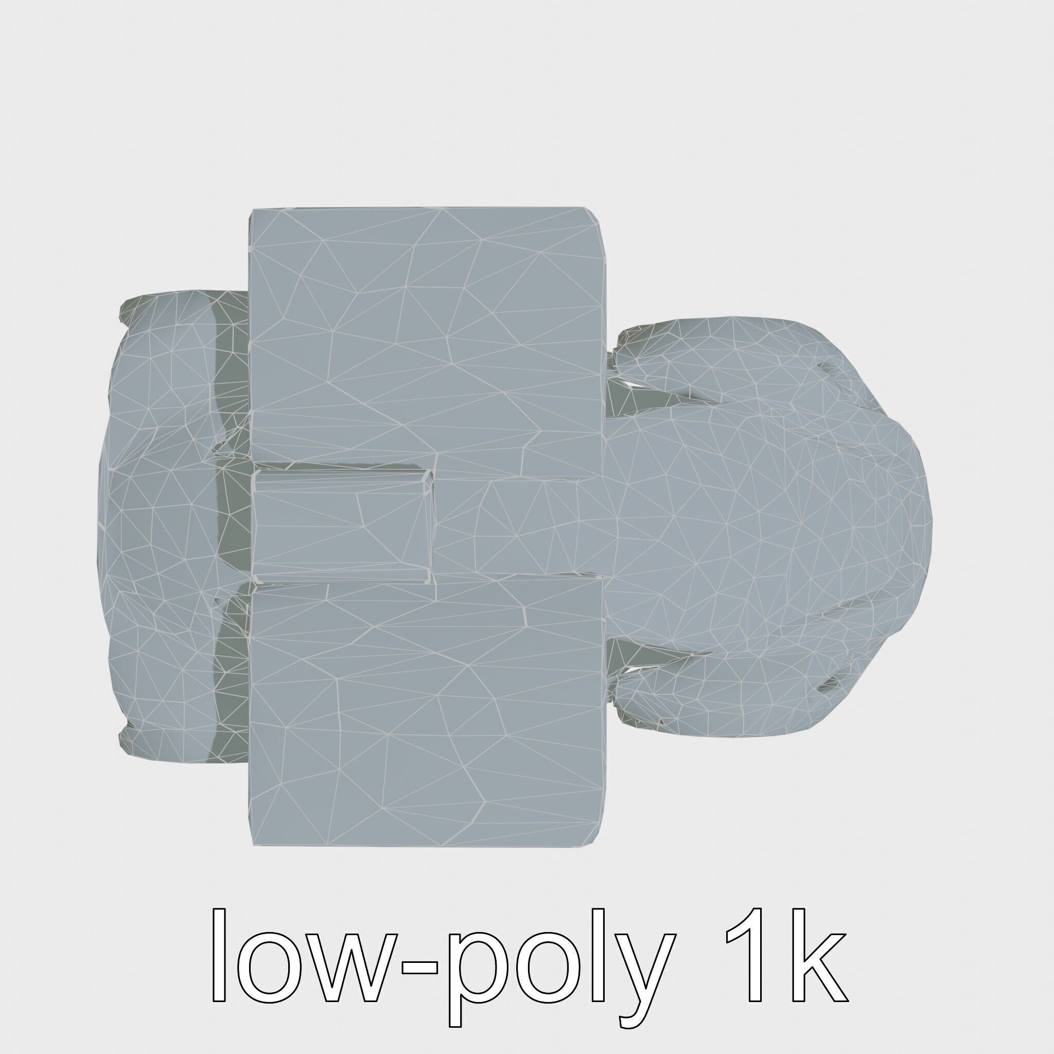 Futuristic Flying Car Taxi Concept Model Low-poly 3D model_26