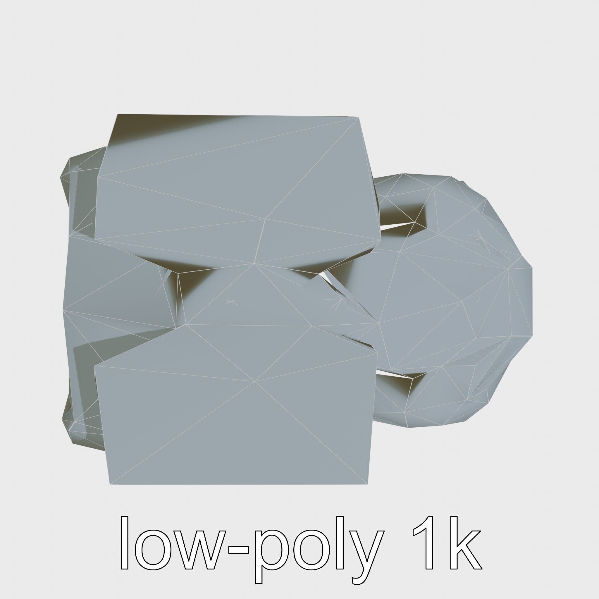 Futuristic Flying Car Taxi Concept Model Low-poly 3D model_7