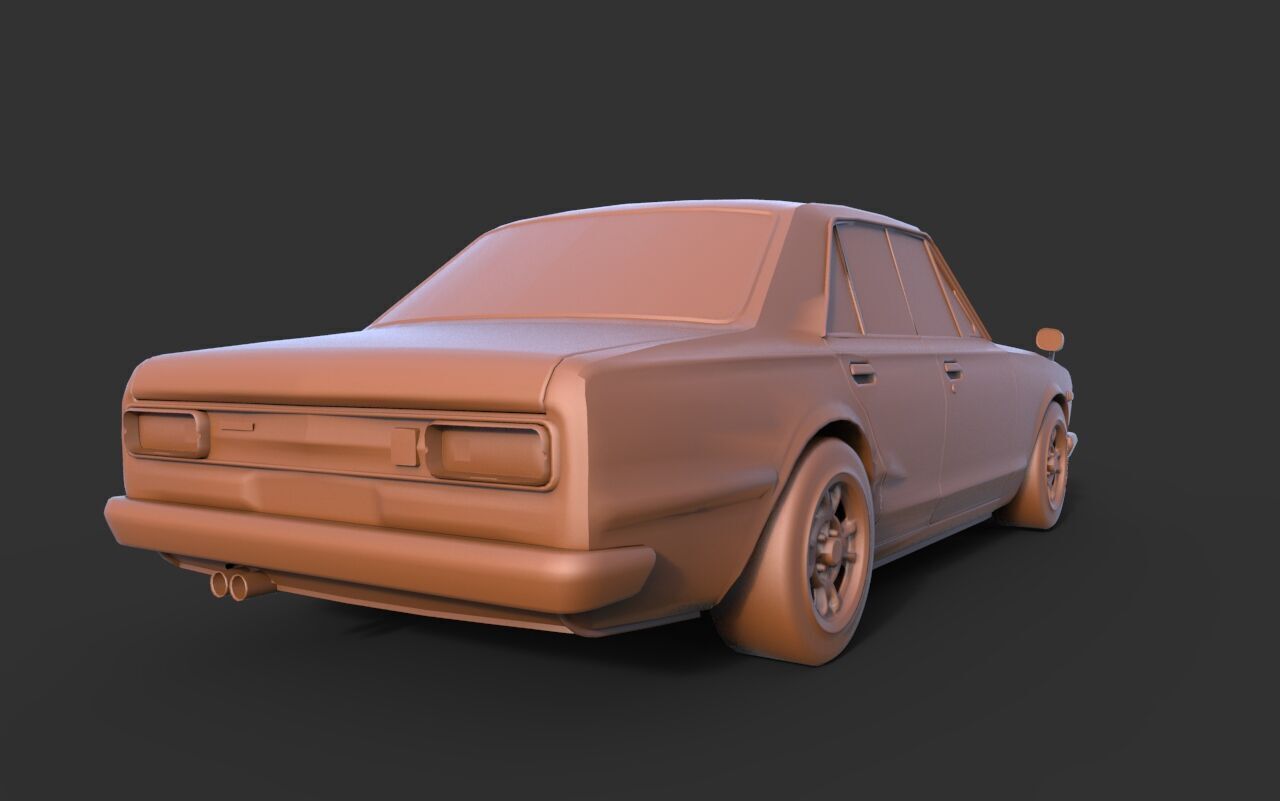 Nissan Skyline 2000GT 3D print model_3
