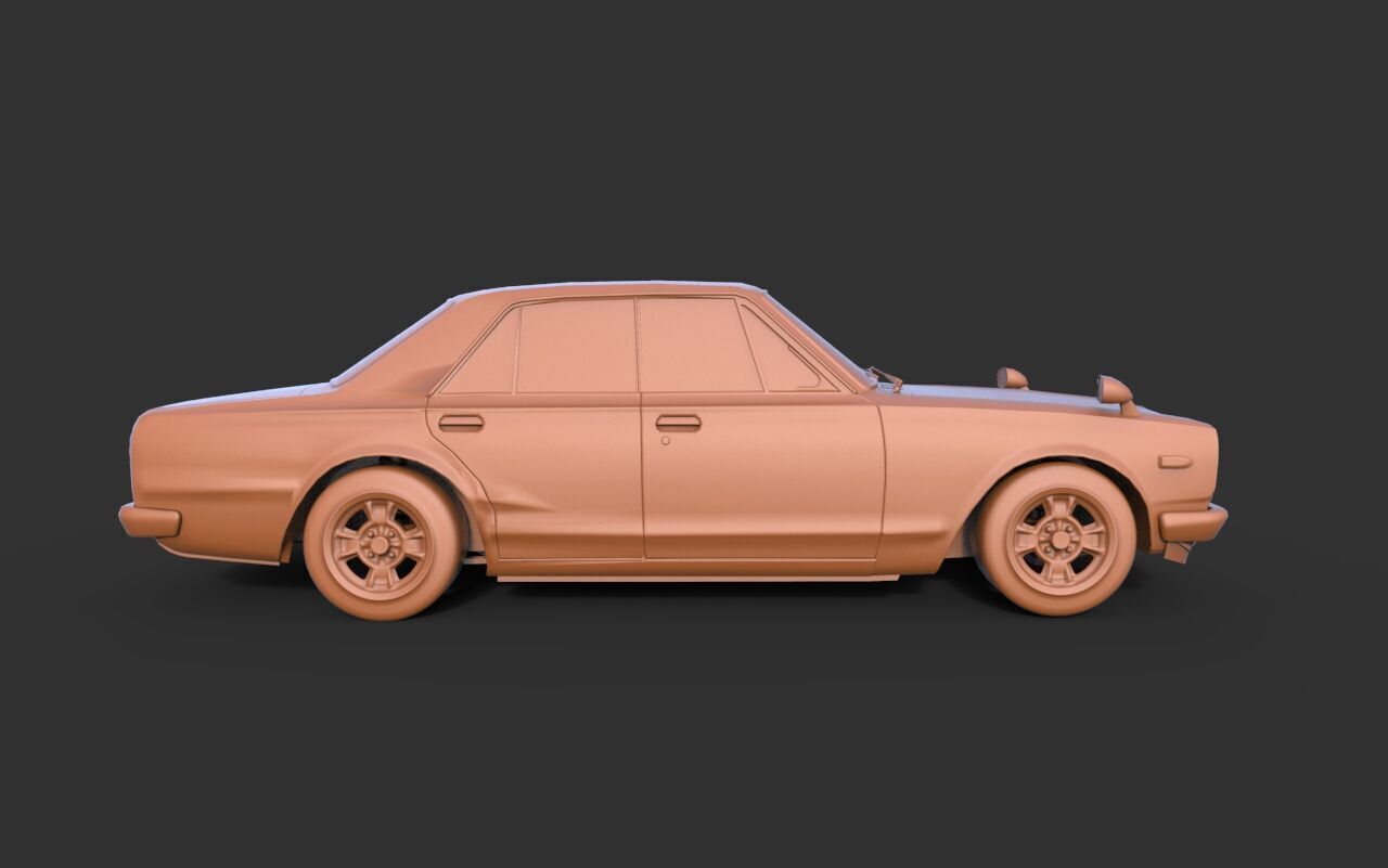 Nissan Skyline 2000GT 3D print model_2