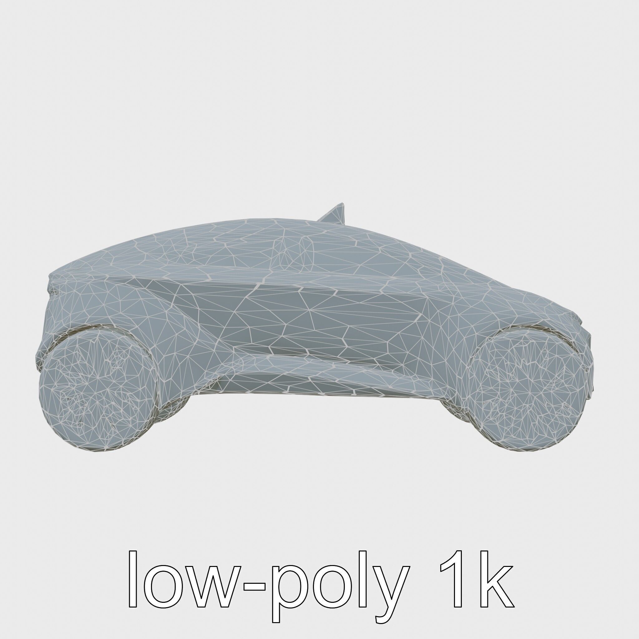Futuristic Flying Taxi Concept Car 3D Model Low-poly 3D model_23