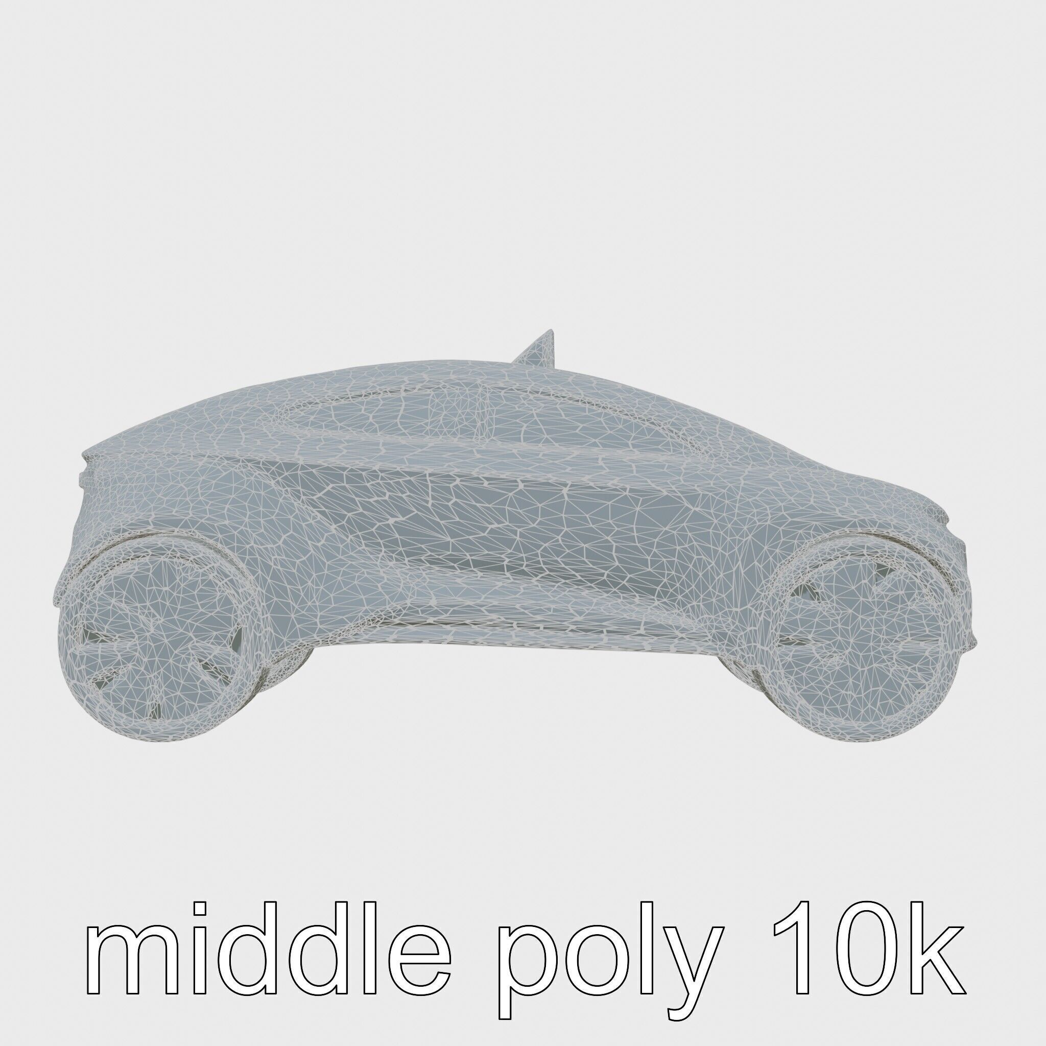 Futuristic Flying Taxi Concept Car 3D Model Low-poly 3D model_24