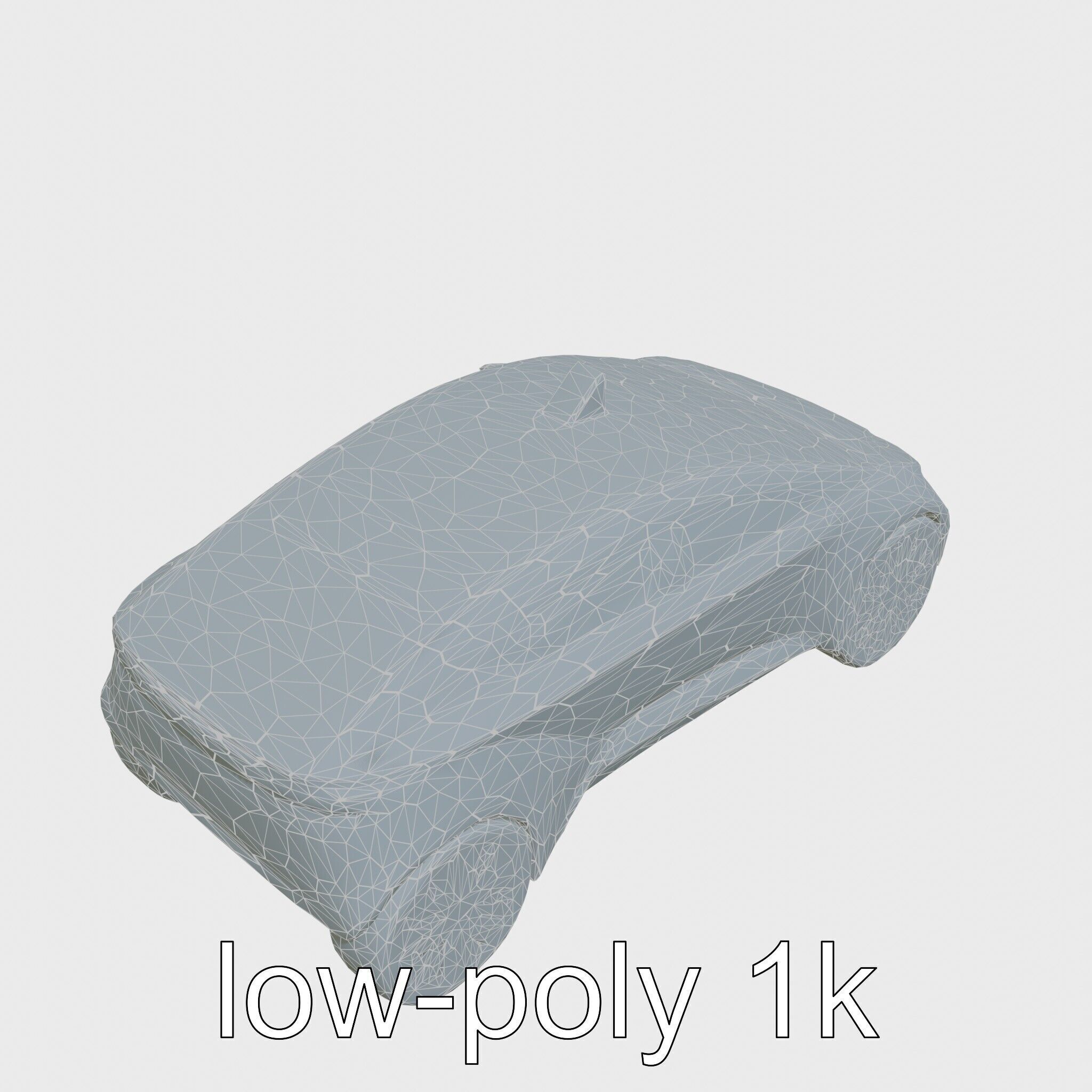 Futuristic Flying Taxi Concept Car 3D Model Low-poly 3D model_14