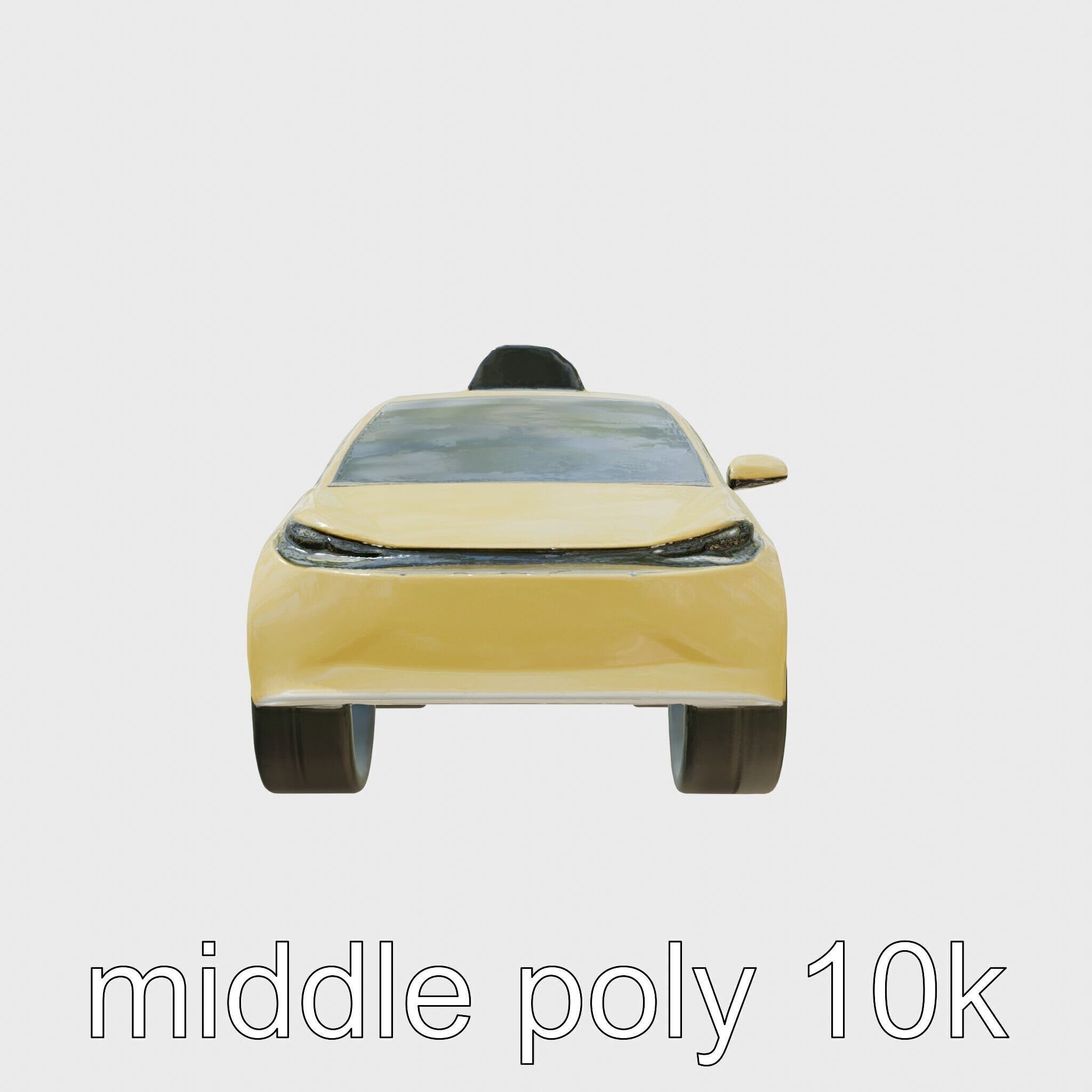 Futuristic Flying Taxi Concept Car 3D Model Low-poly 3D model_2