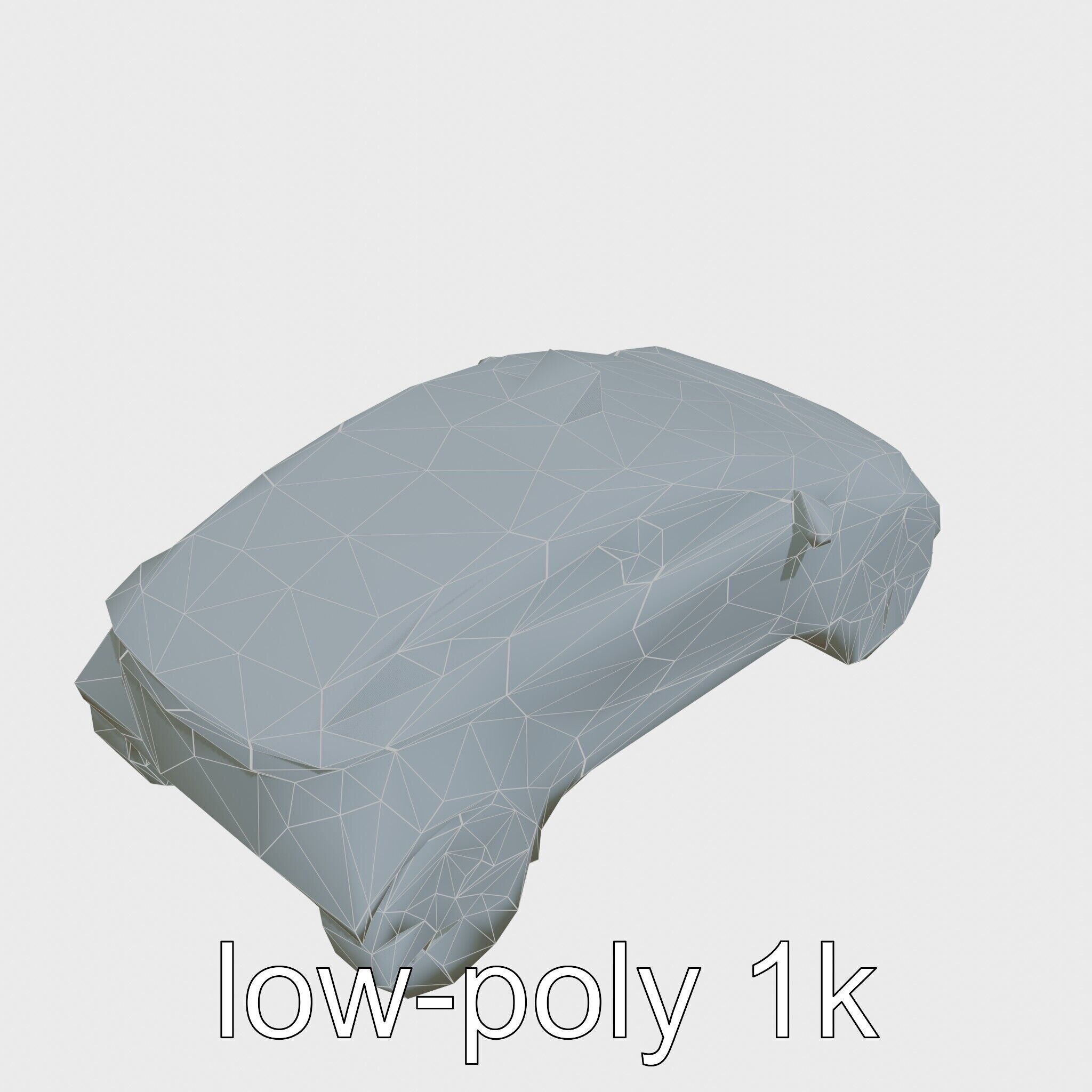 Futuristic Flying Taxi Concept Car 3D Model Low-poly 3D model_13