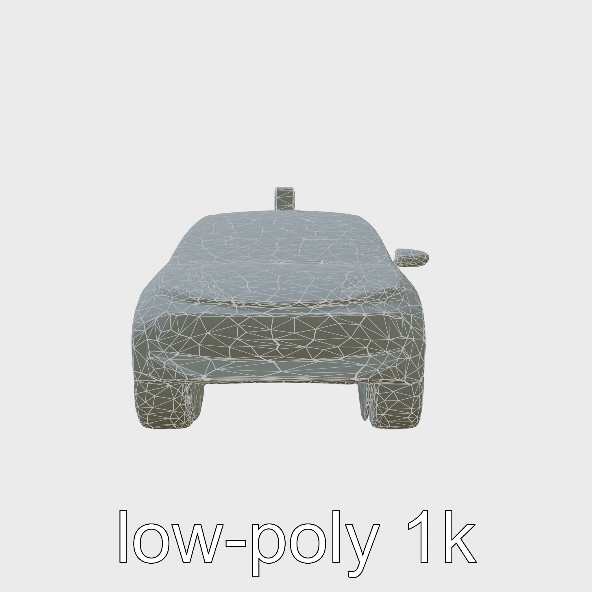 Futuristic Flying Taxi Concept Car 3D Model Low-poly 3D model_6