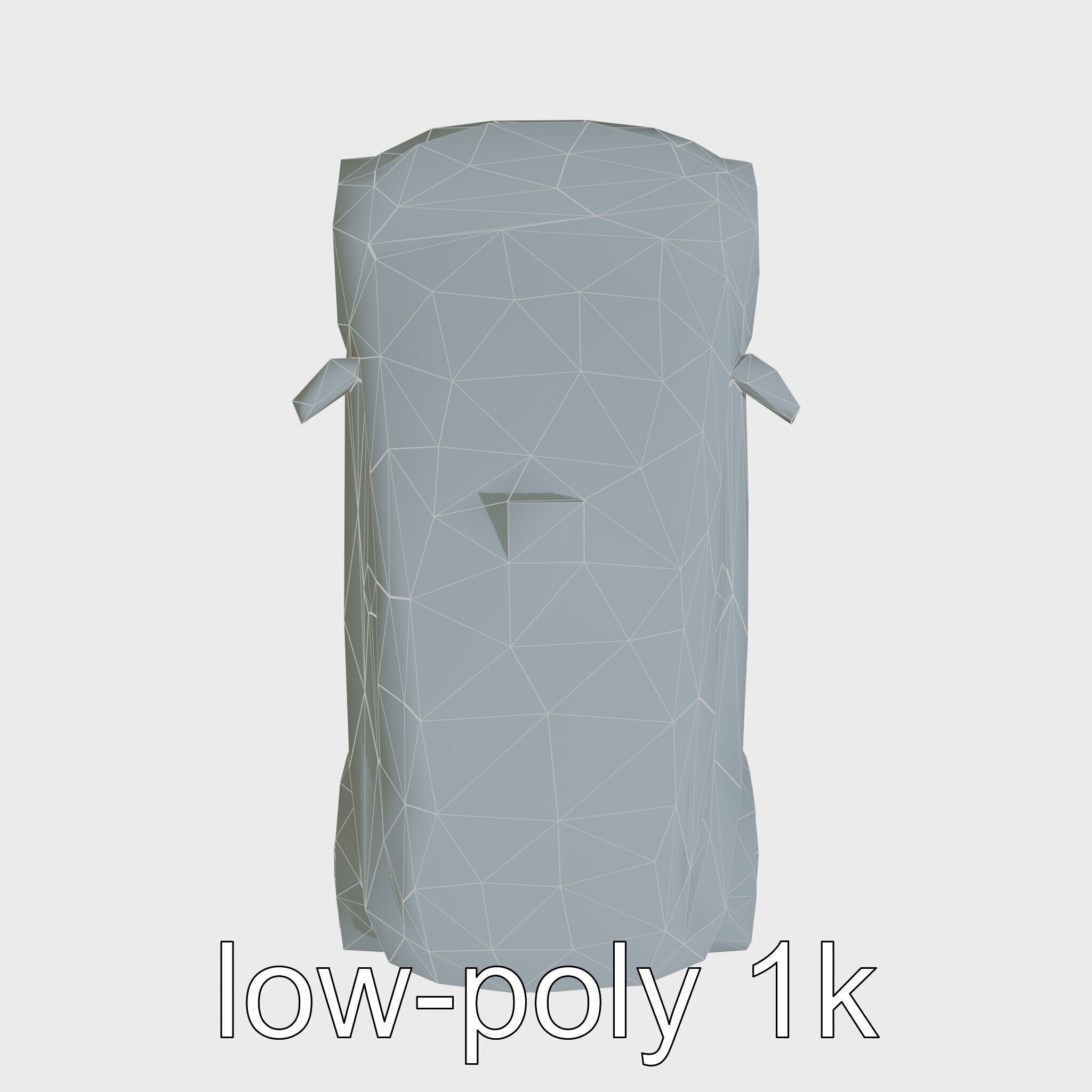 Futuristic Flying Taxi Concept Car 3D Model Low-poly 3D model_18