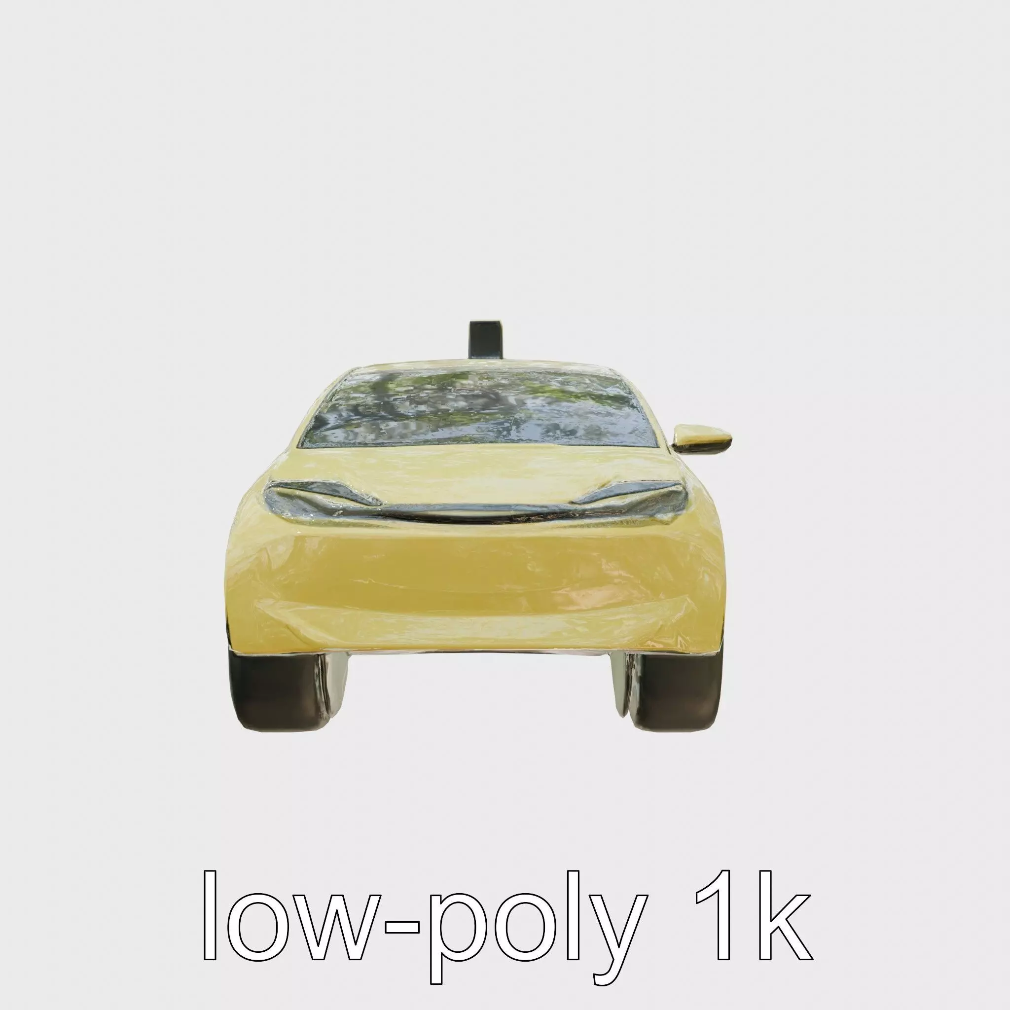 Futuristic Flying Taxi Concept Car 3D Model Low-poly 3D model_0