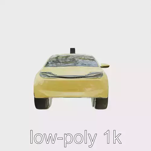 Futuristic Flying Taxi Concept Car 3D Model Low-poly 3D model