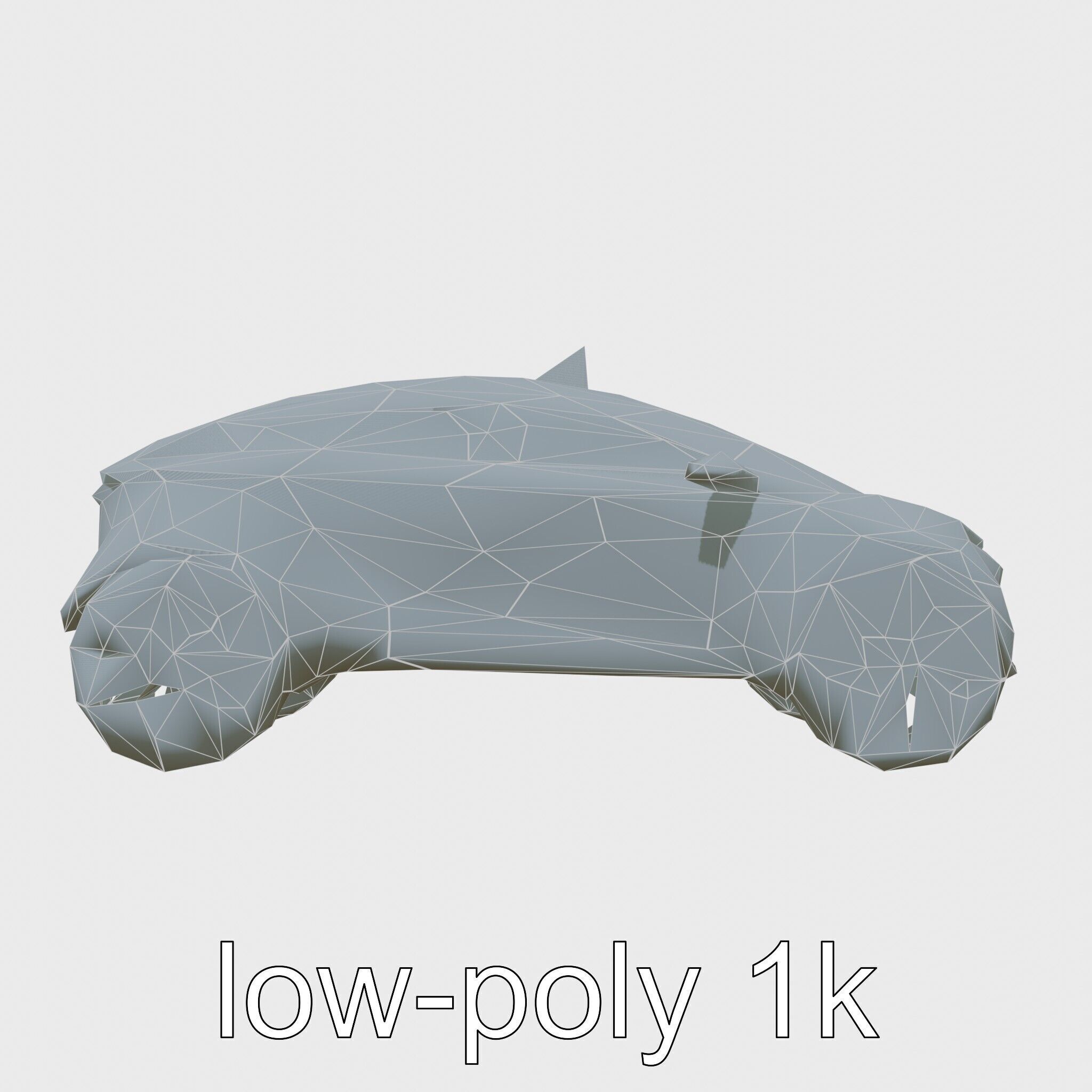 Futuristic Flying Taxi Concept Car 3D Model Low-poly 3D model_19