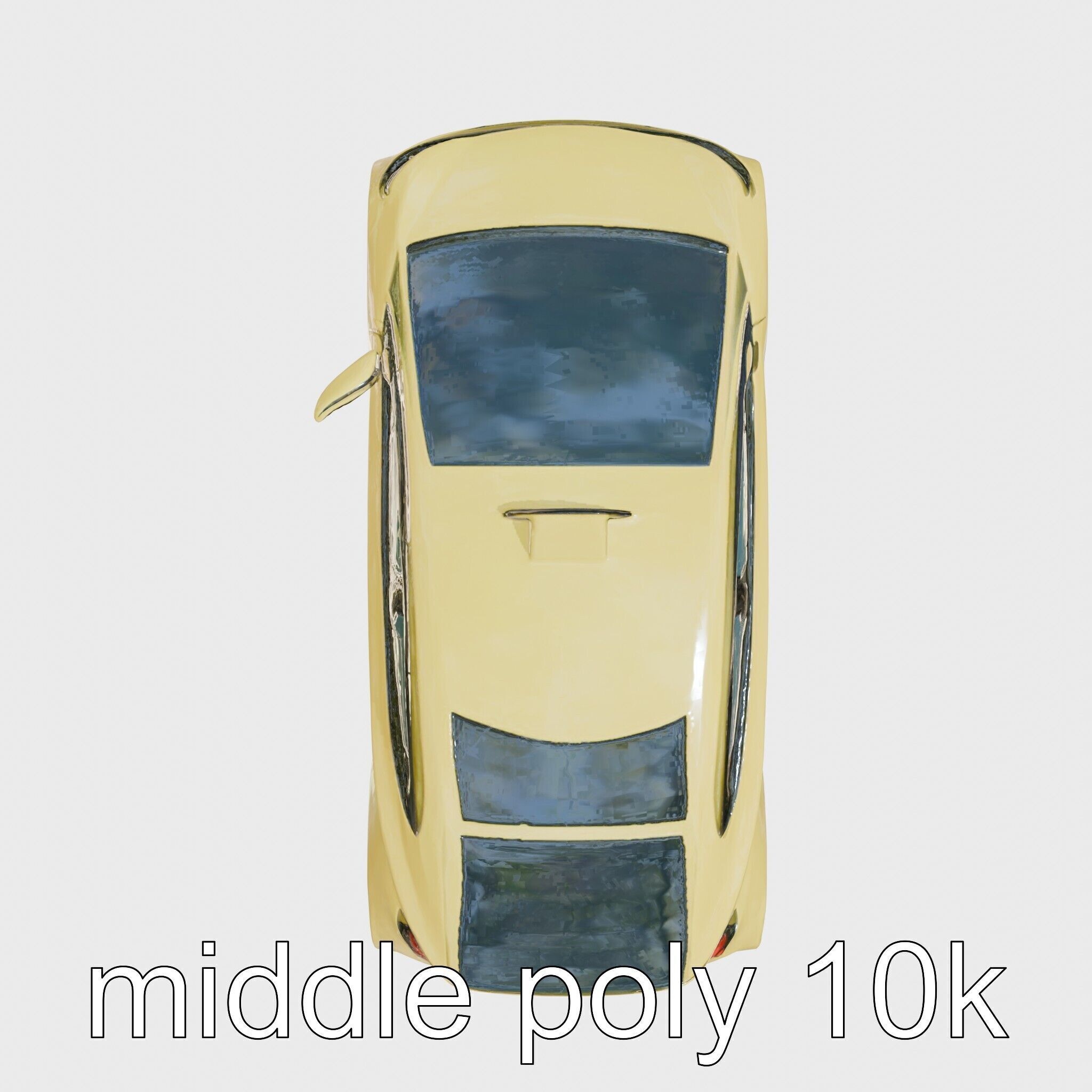 Futuristic Flying Taxi Concept Car 3D Model Low-poly 3D model_16