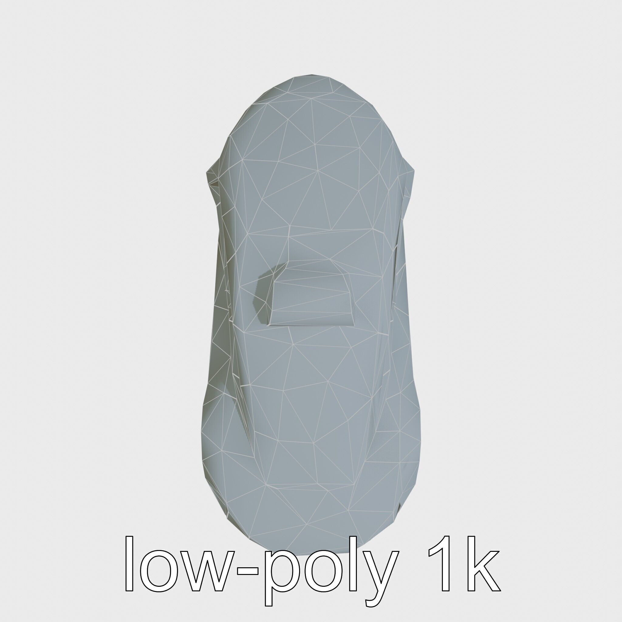 Futuristic Flying Taxi Concept Car Model Low-poly 3D model_18