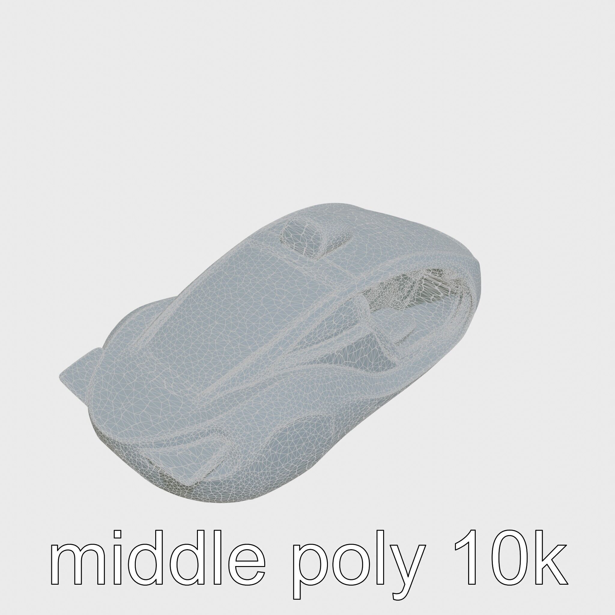 Futuristic Flying Taxi Concept Car Model Low-poly 3D model_17