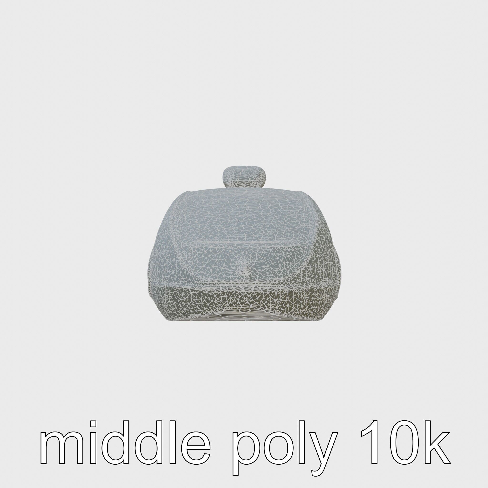 Futuristic Flying Taxi Concept Car Model Low-poly 3D model_5