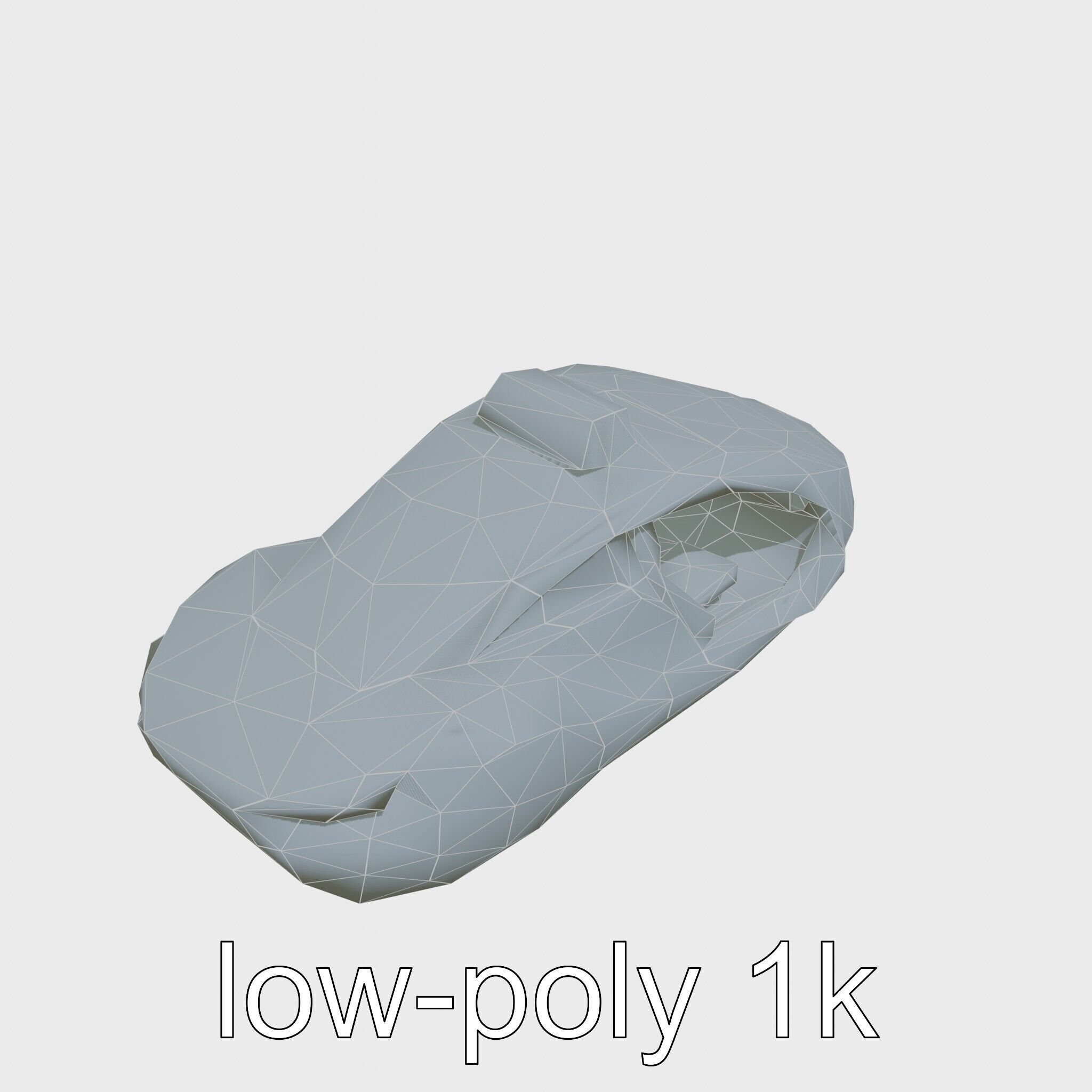 Futuristic Flying Taxi Concept Car Model Low-poly 3D model_22