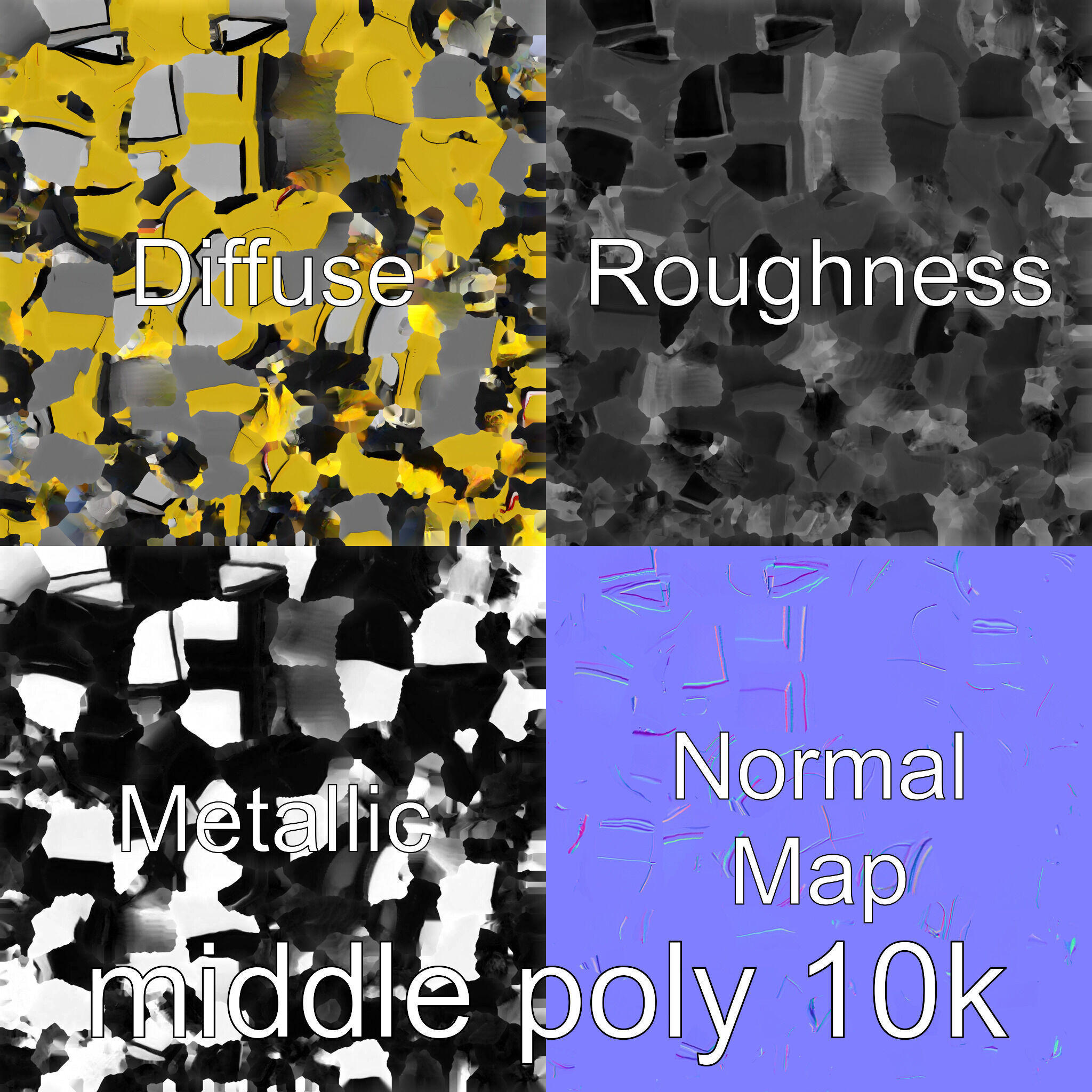 Futuristic Flying Taxi Concept Car Model Low-poly 3D model_27