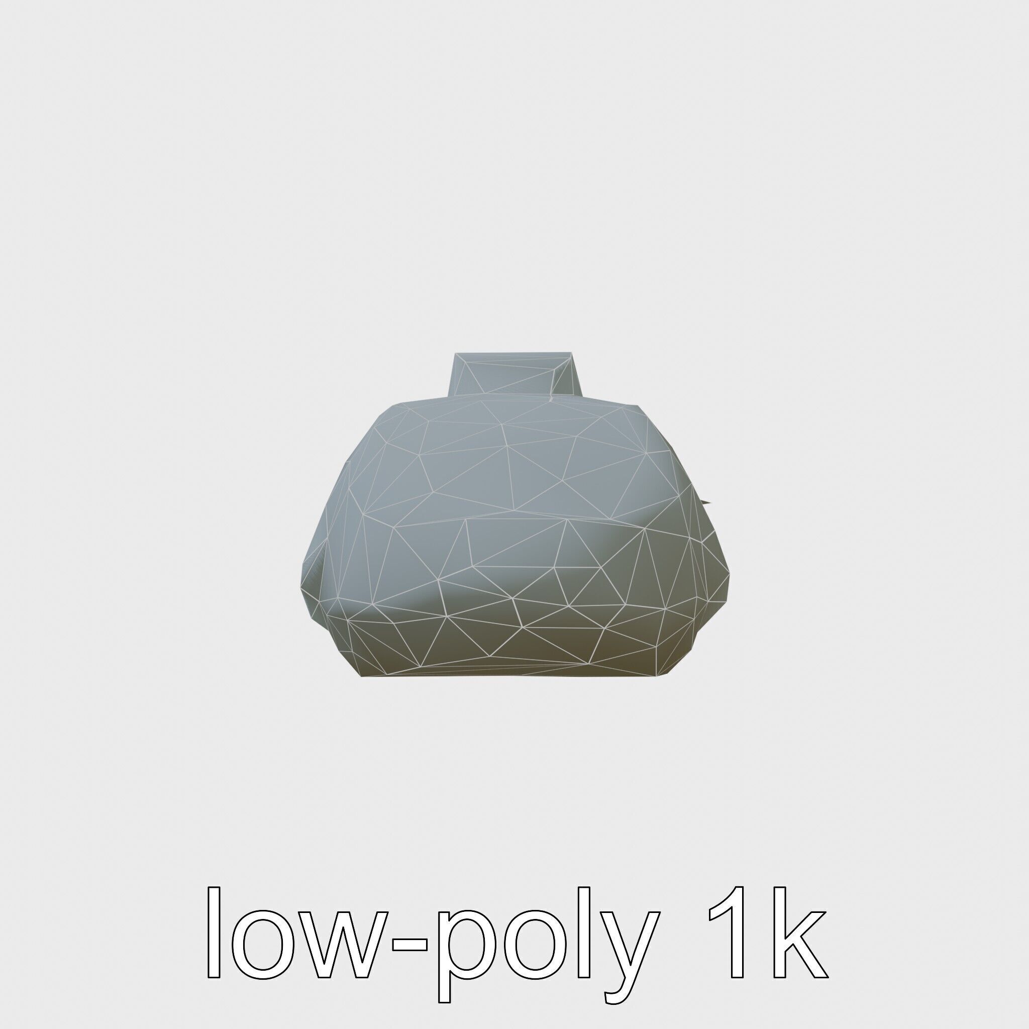 Futuristic Flying Taxi Concept Car Model Low-poly 3D model_7