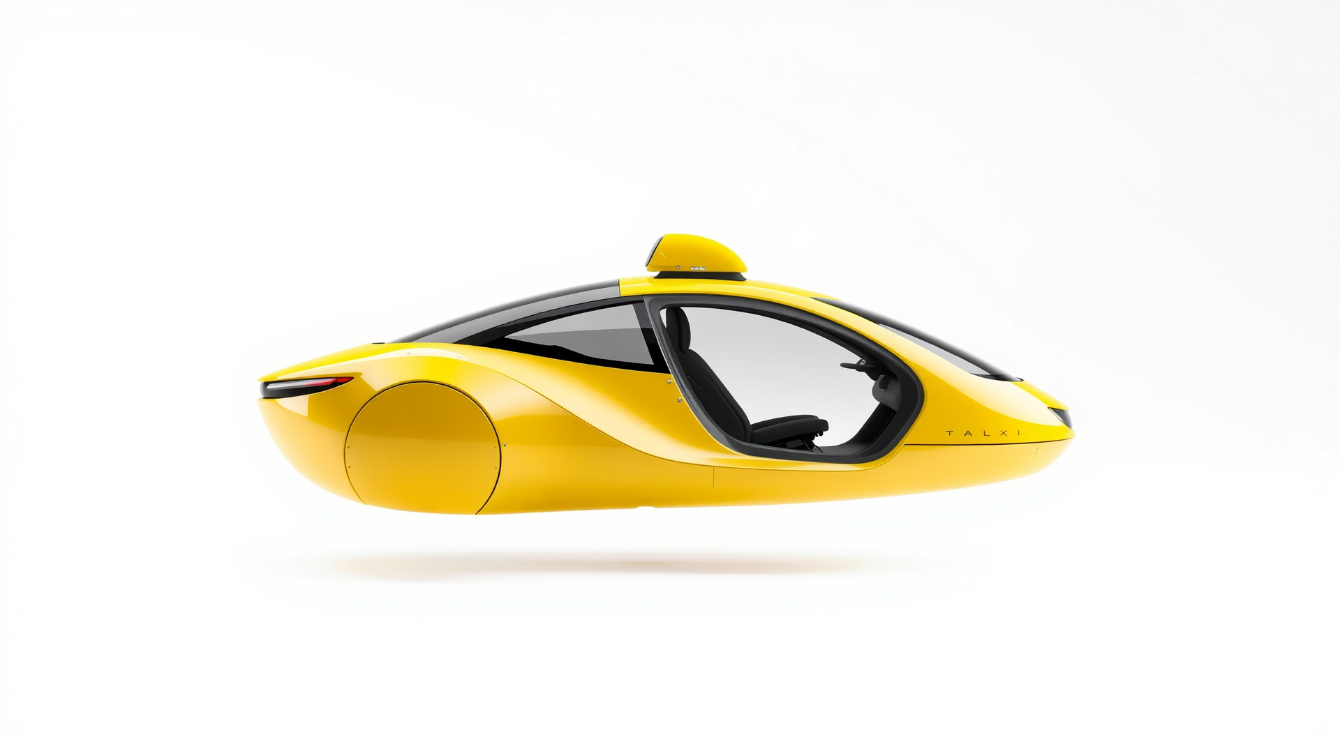 Futuristic Flying Taxi Concept Car Model Low-poly 3D model_3