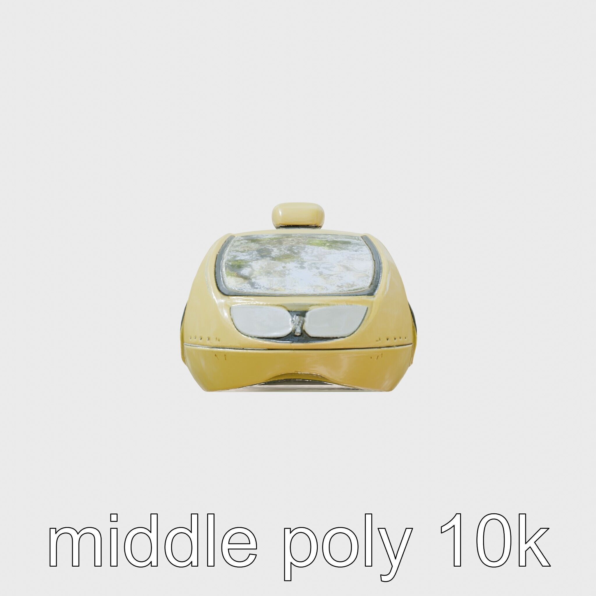 Futuristic Flying Taxi Concept Car Model Low-poly 3D model_2