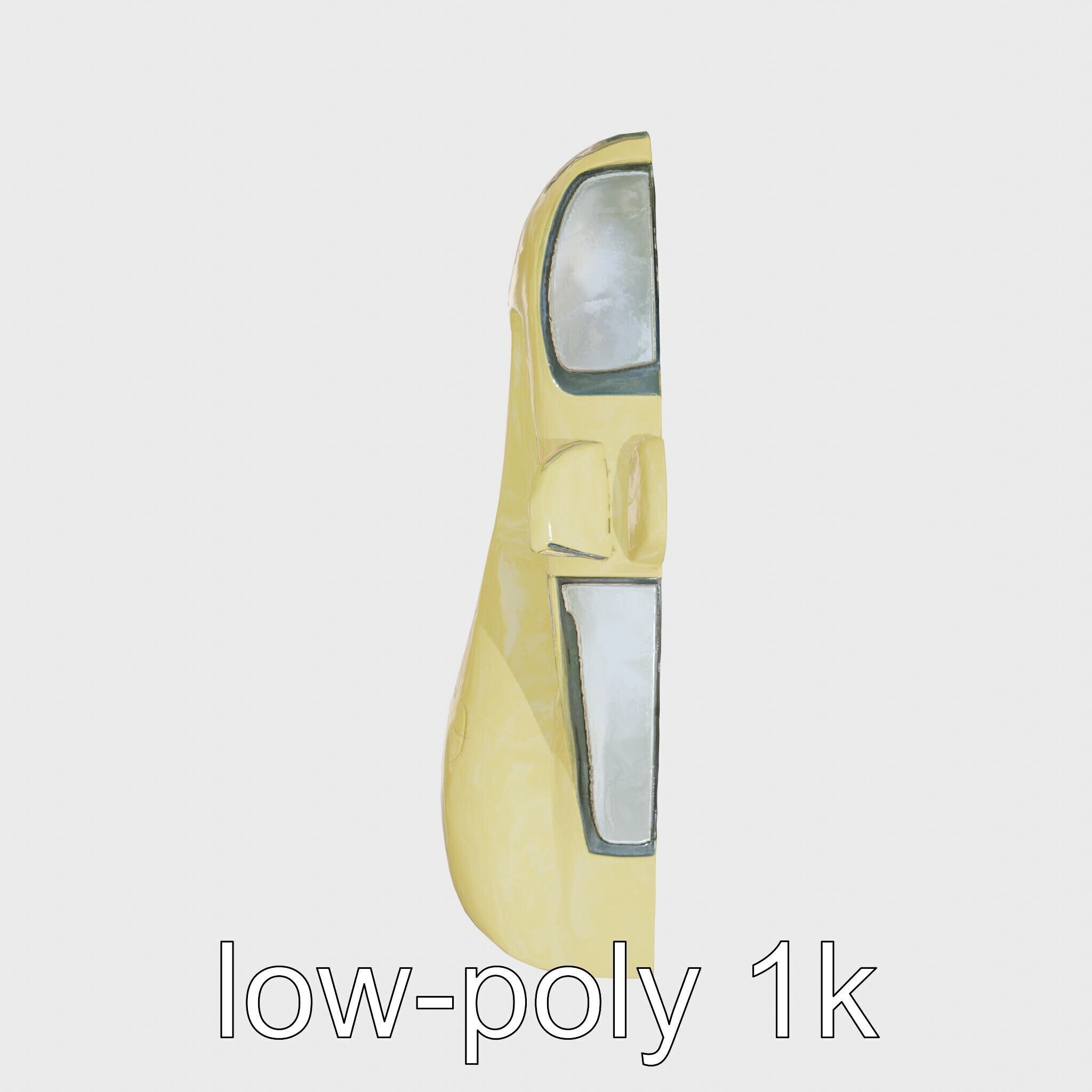 Futuristic Flying Taxi Concept Car Model Low-poly 3D model_13