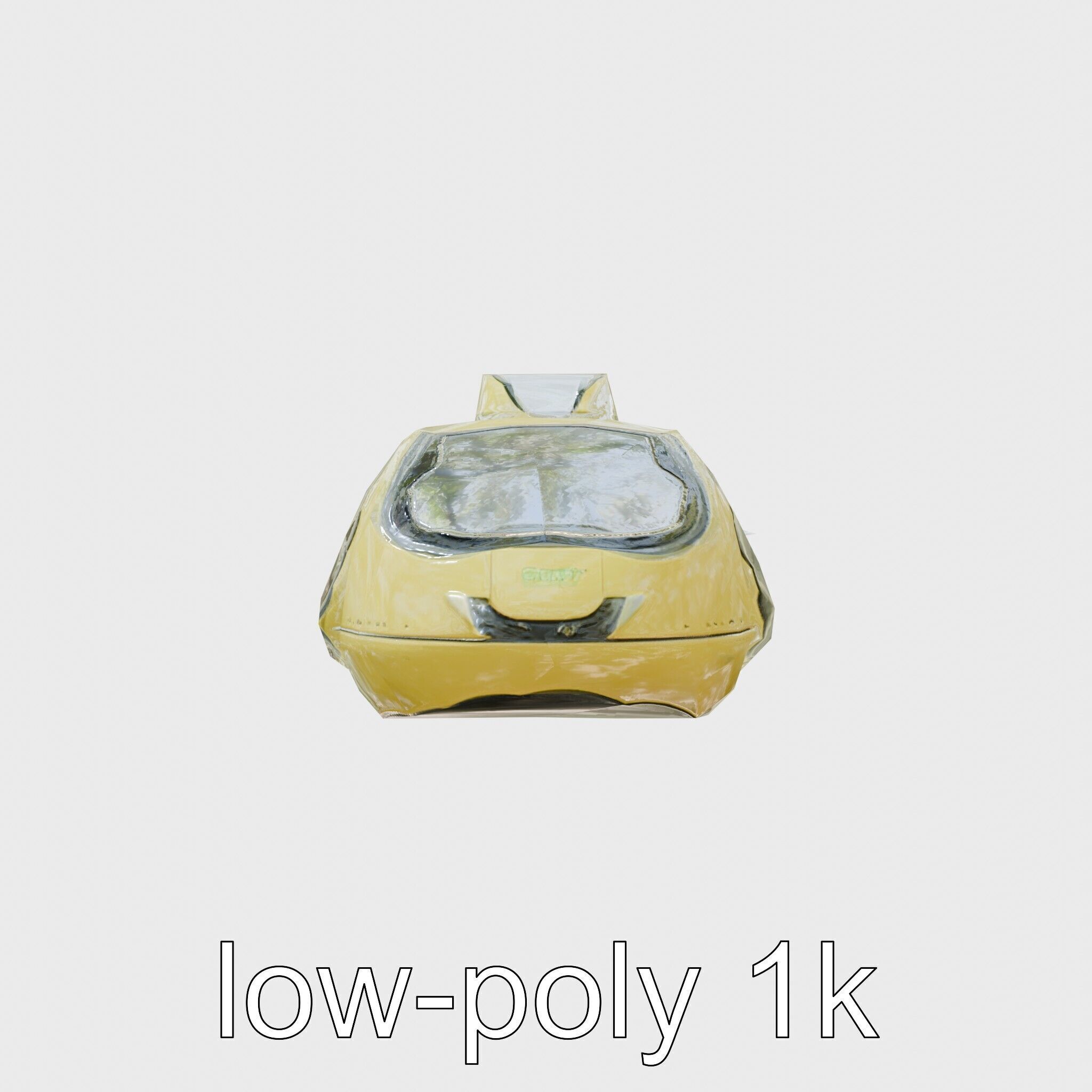 Futuristic Flying Taxi Concept Car Model Low-poly 3D model_4