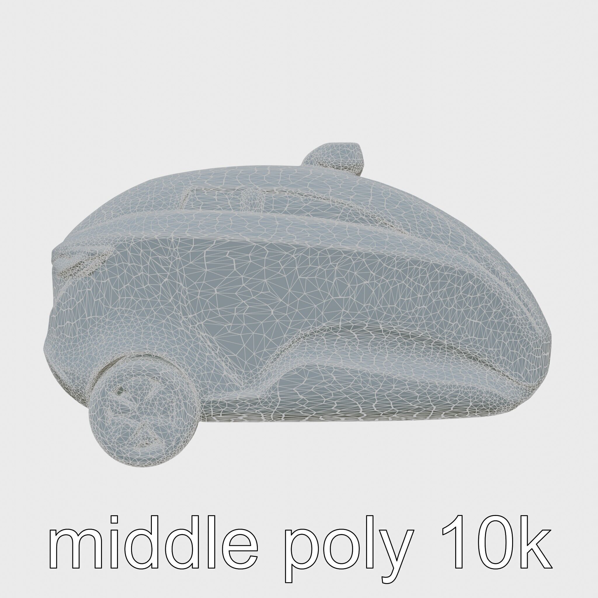 Futuristic Flying Taxi Concept Vehicle Design Low-poly 3D model_13