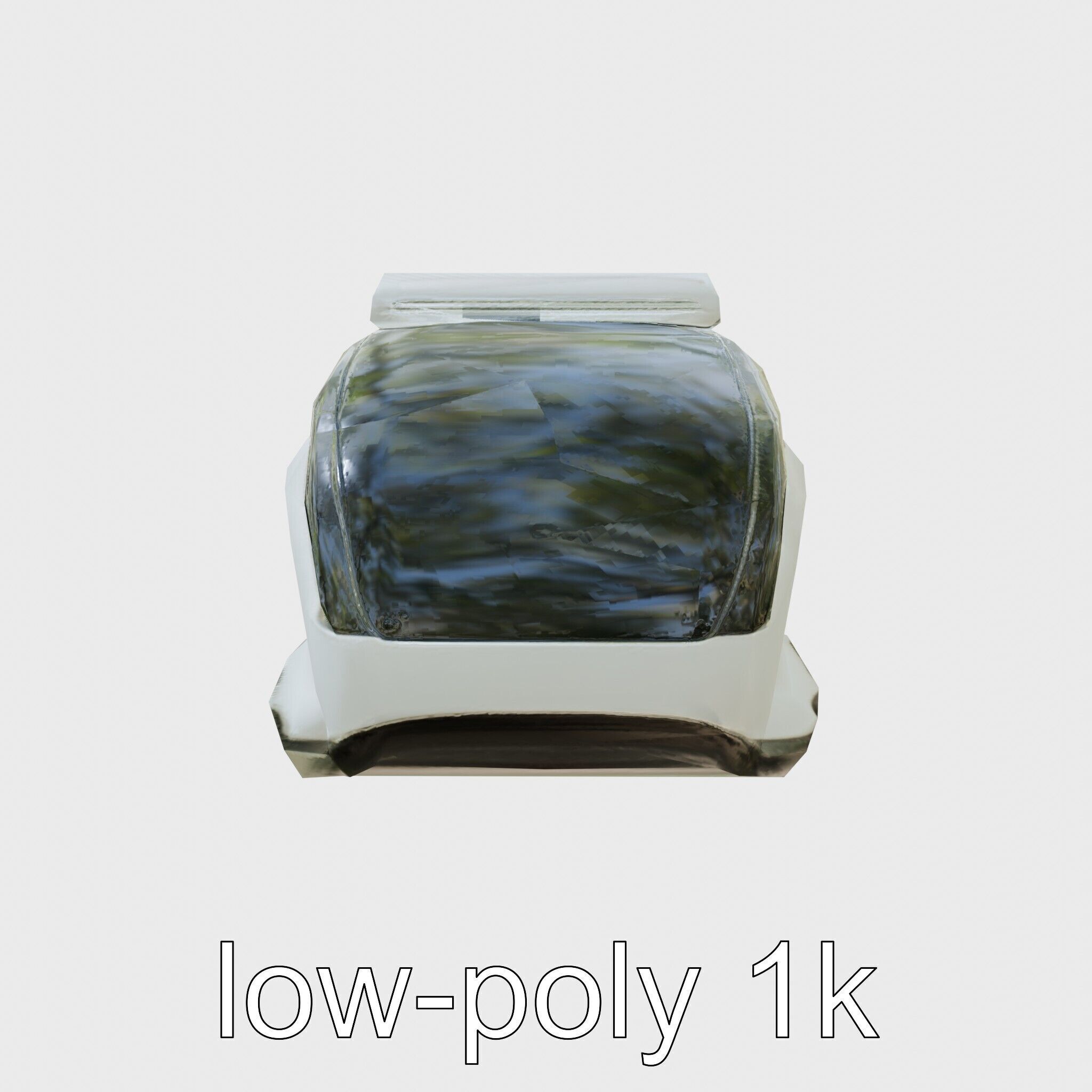 Futuristic Flying Taxi Concept Vehicle Design Low-poly 3D model_4