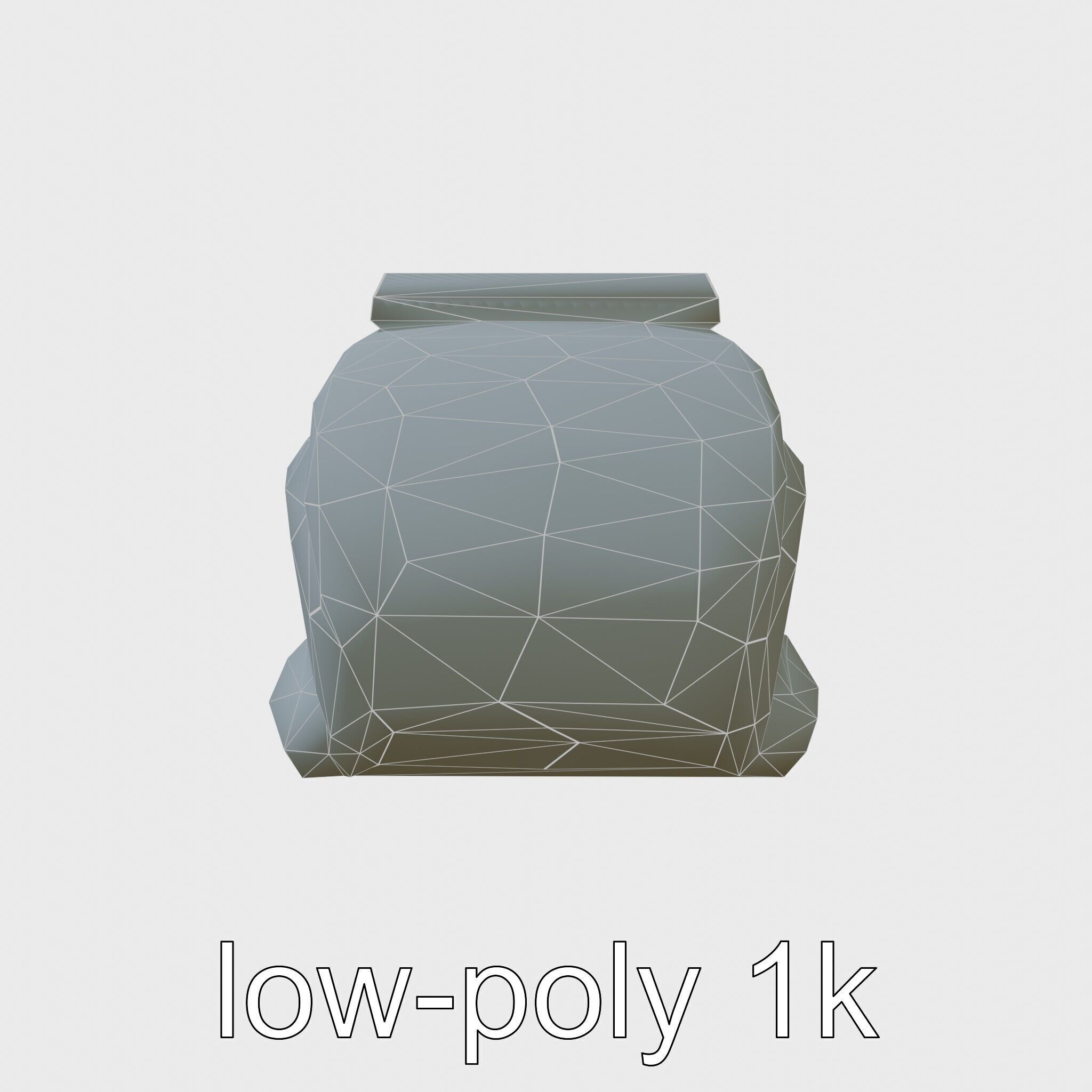 Futuristic Flying Taxi Concept Vehicle Design Low-poly 3D model_7