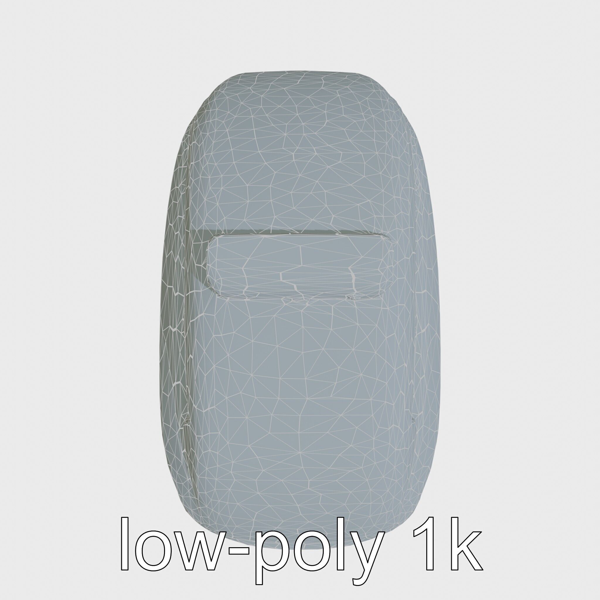 Futuristic Flying Taxi Concept Vehicle Design Low-poly 3D model_22