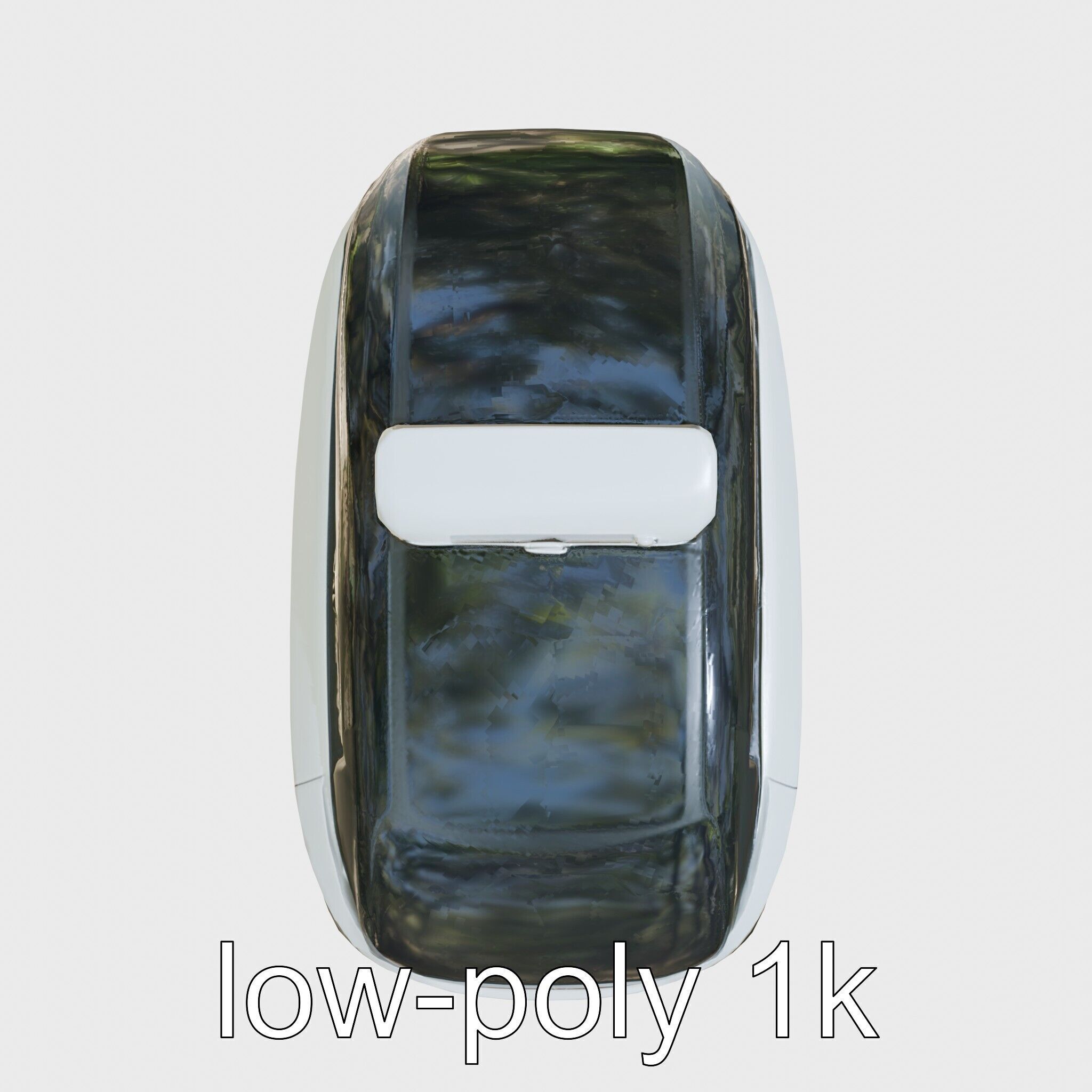 Futuristic Flying Taxi Concept Vehicle Design Low-poly 3D model_28