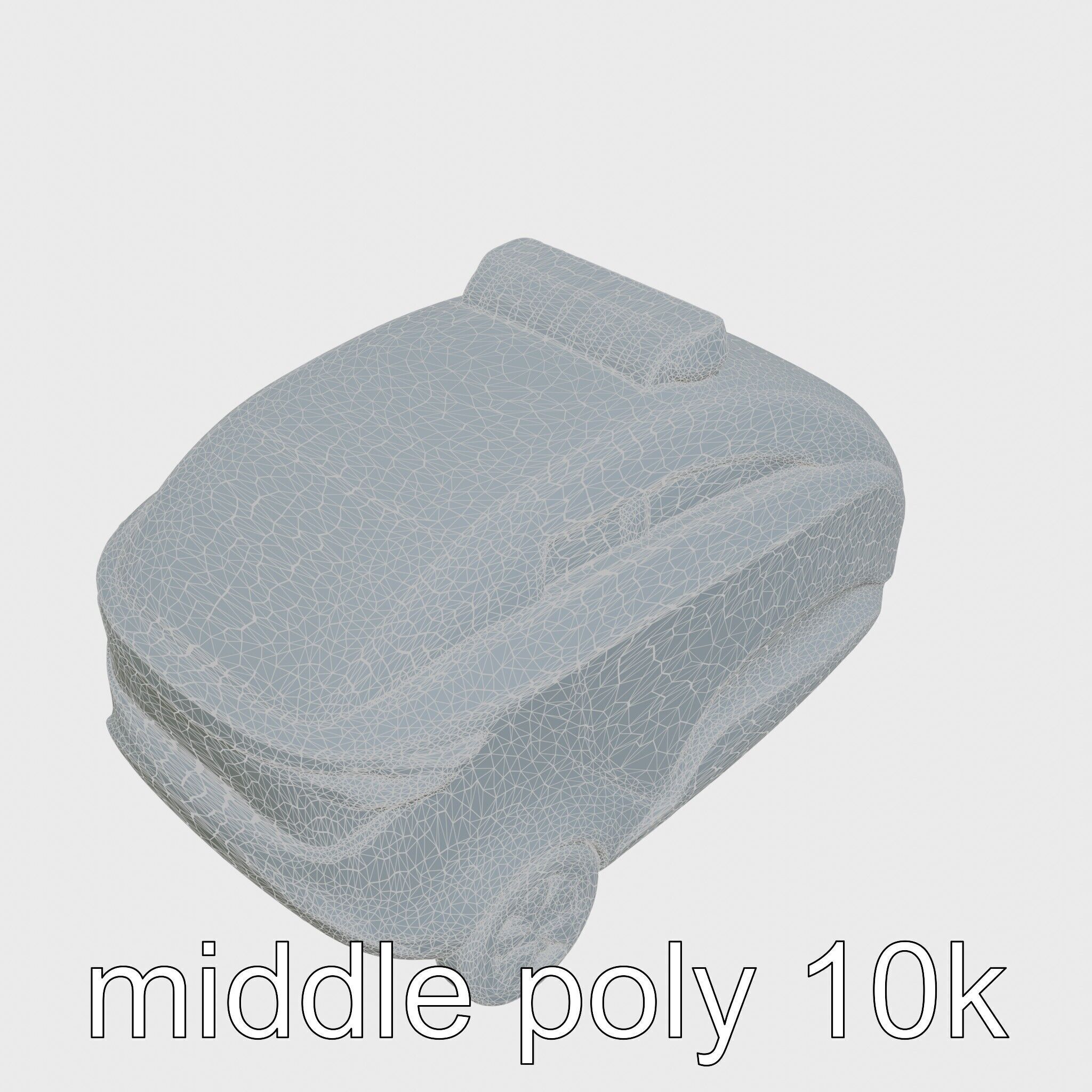 Futuristic Flying Taxi Concept Vehicle Design Low-poly 3D model_30