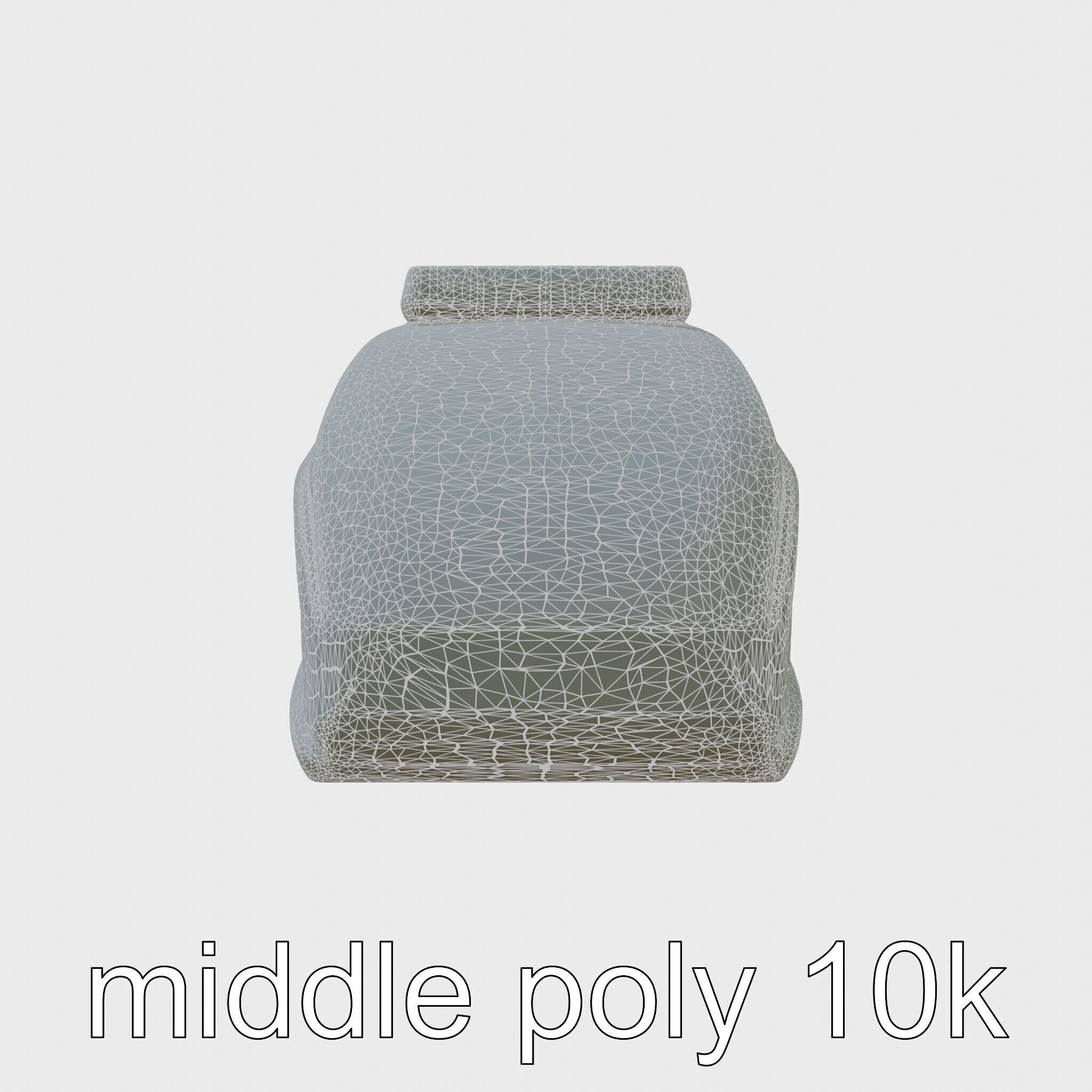 Futuristic Flying Taxi Concept Vehicle Design Low-poly 3D model_5