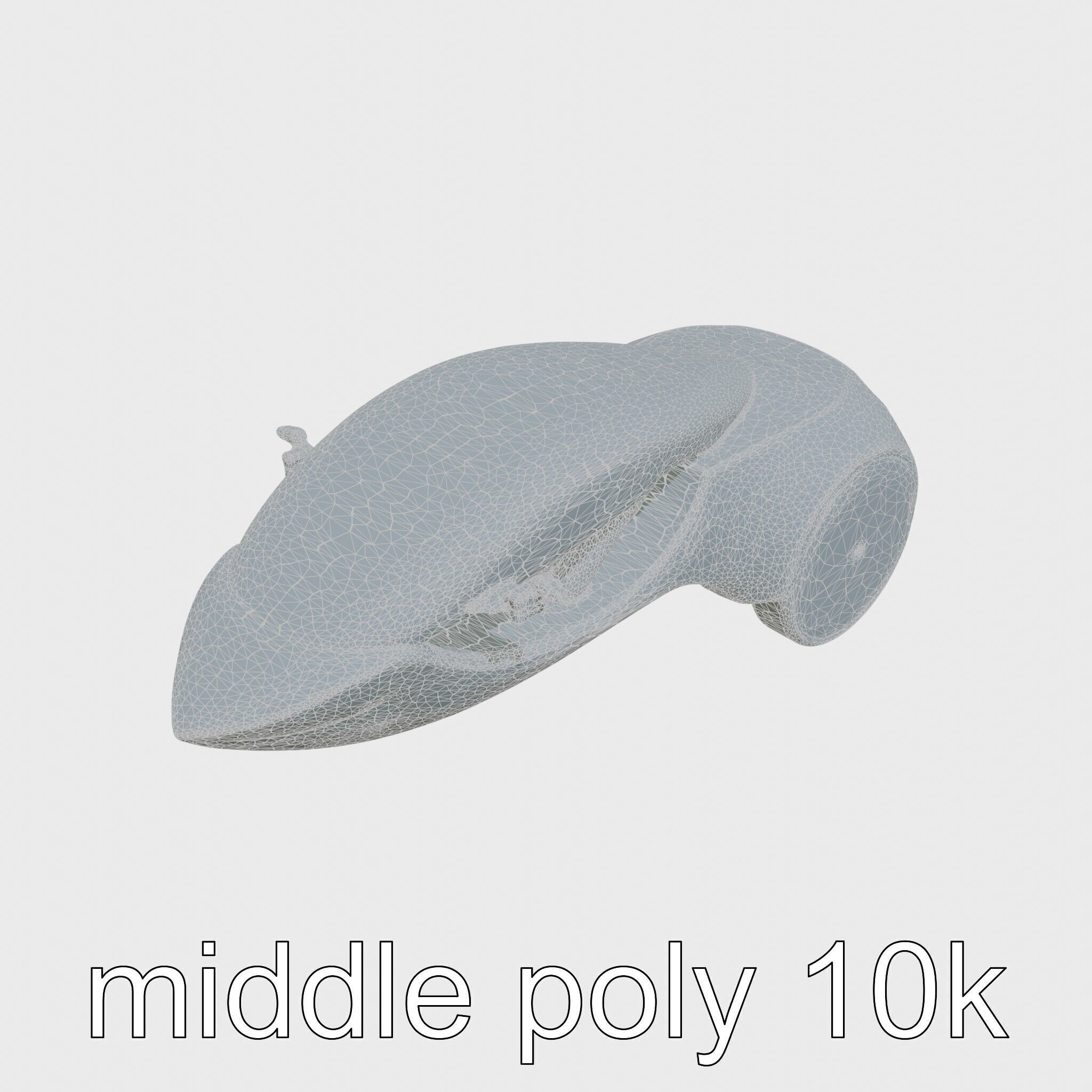 Futuristic Flying Concept Taxi Design Low-poly 3D model_20