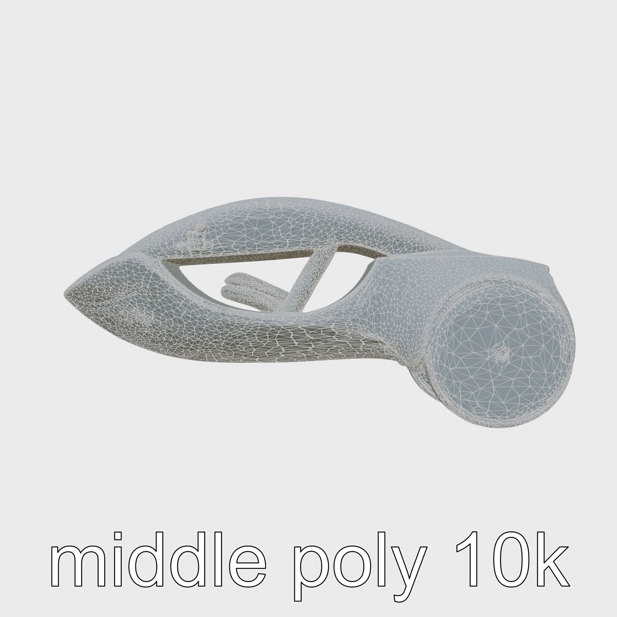 Futuristic Flying Concept Taxi Design Low-poly 3D model_27