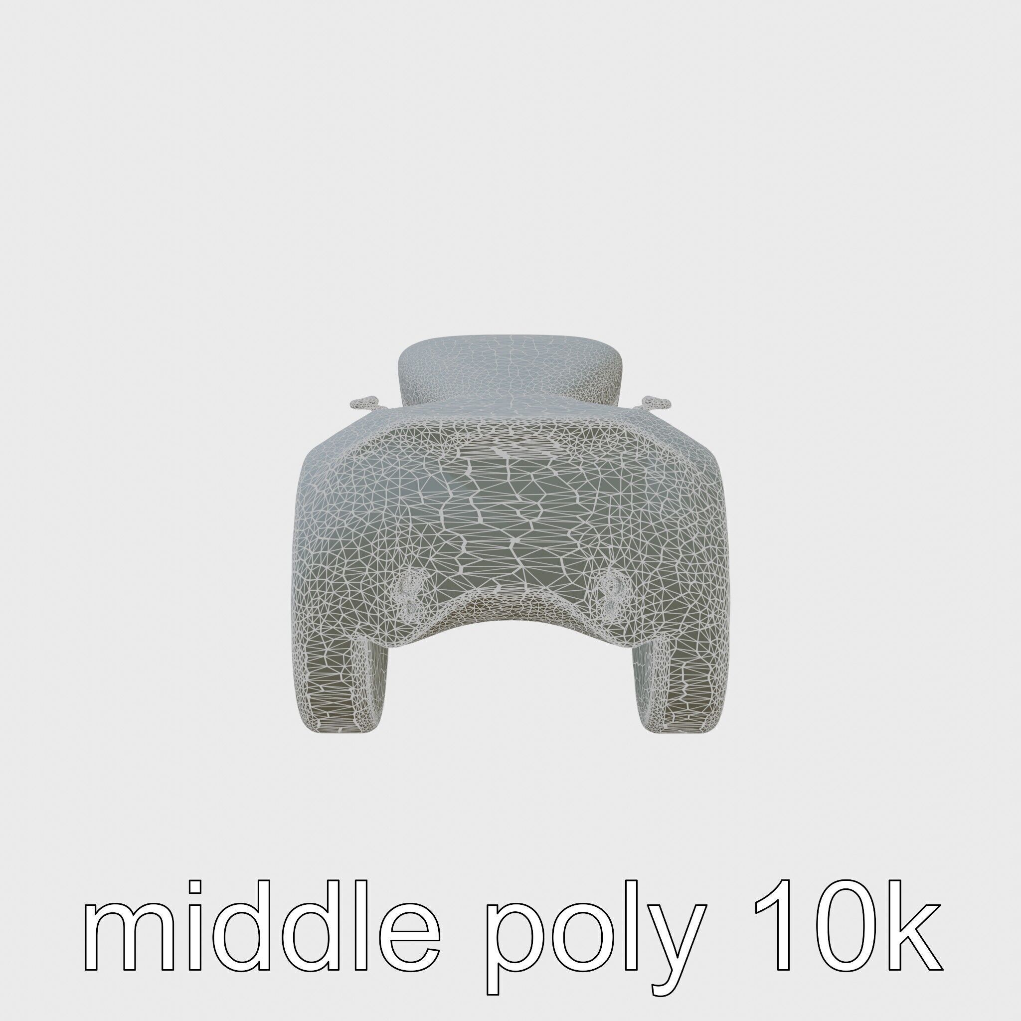 Futuristic Flying Concept Taxi Design Low-poly 3D model_5