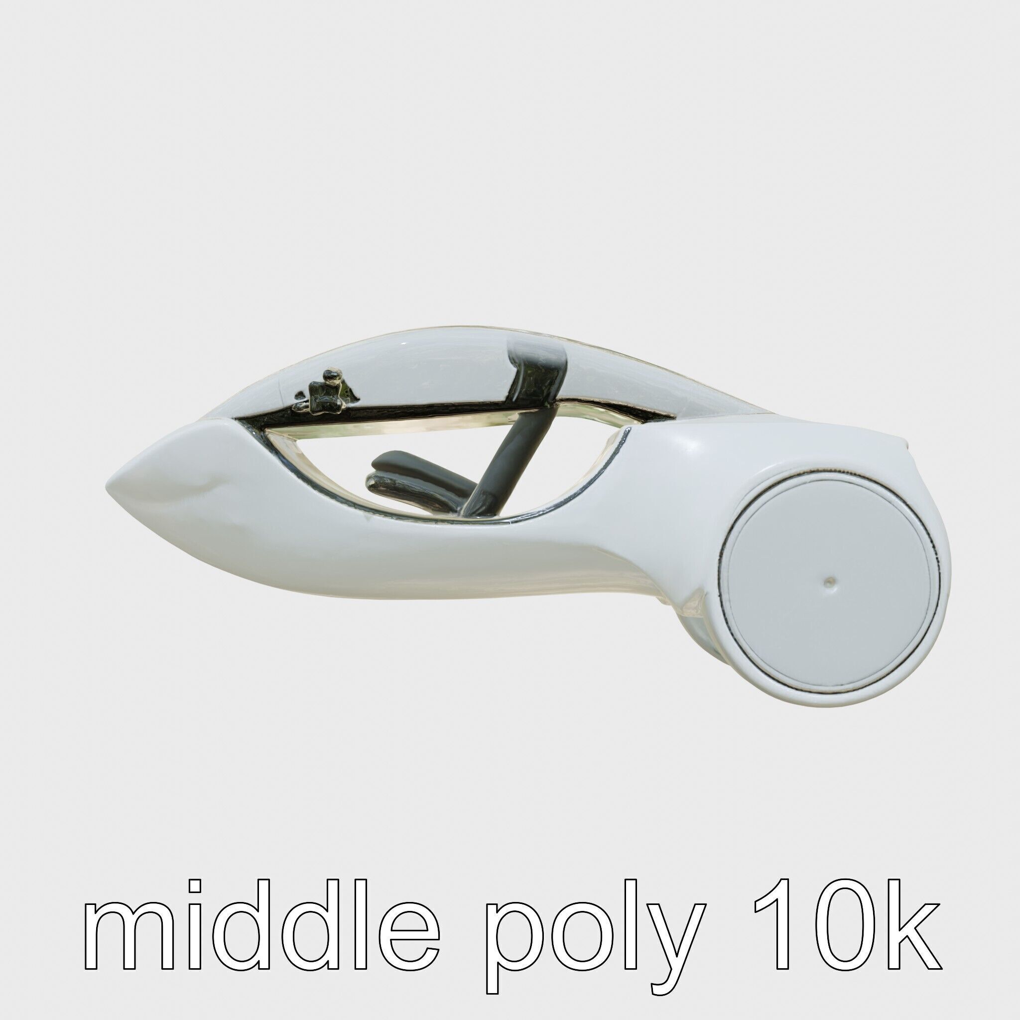 Futuristic Flying Concept Taxi Design Low-poly 3D model_11