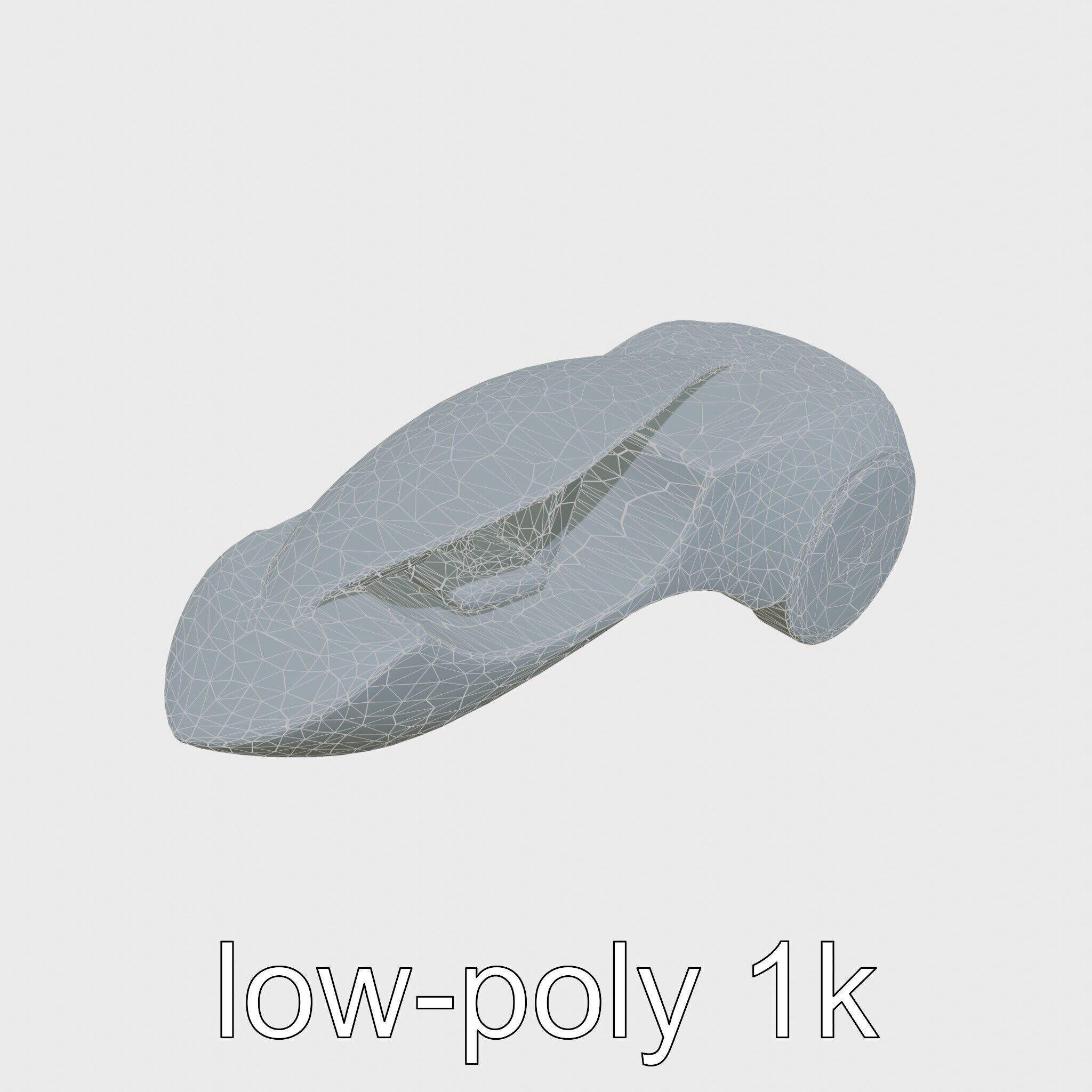 Futuristic Flying Concept Taxi Design Low-poly 3D model_16