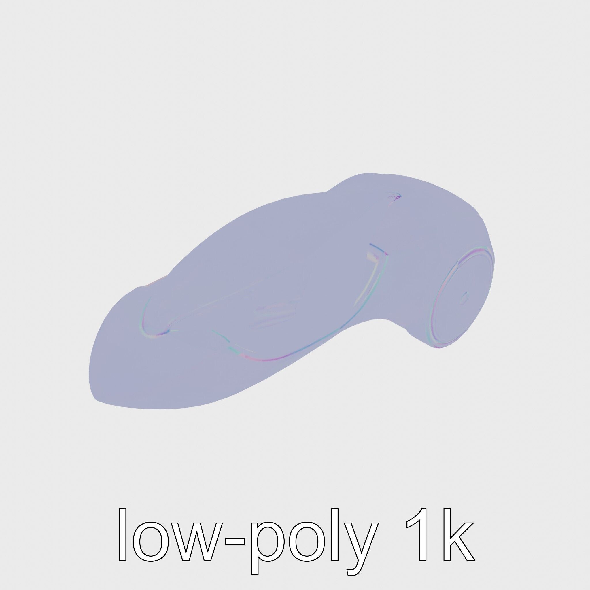 Futuristic Flying Concept Taxi Design Low-poly 3D model_18