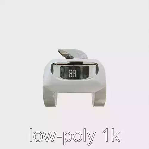 Futuristic Flying Concept Taxi Design Low-poly 3D model