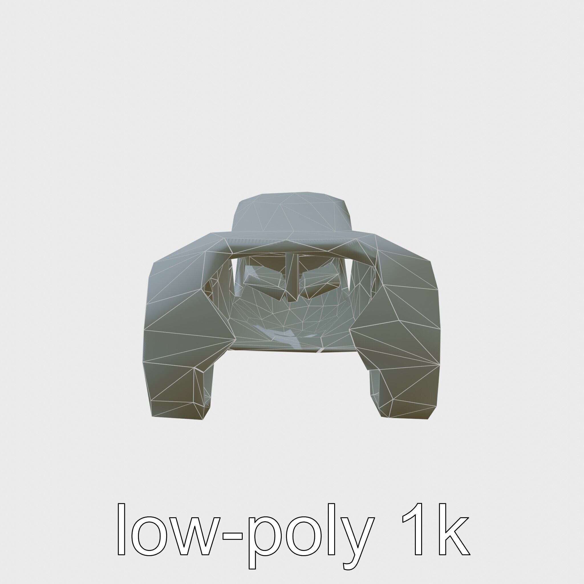 Futuristic Flying Concept Taxi Design Low-poly 3D model_14