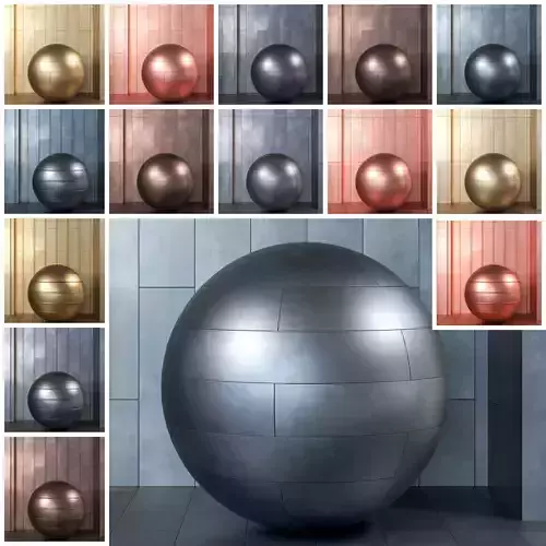 4K Metal Wall Panel Covering Textures  - 15 in 1 - Seamless PBR