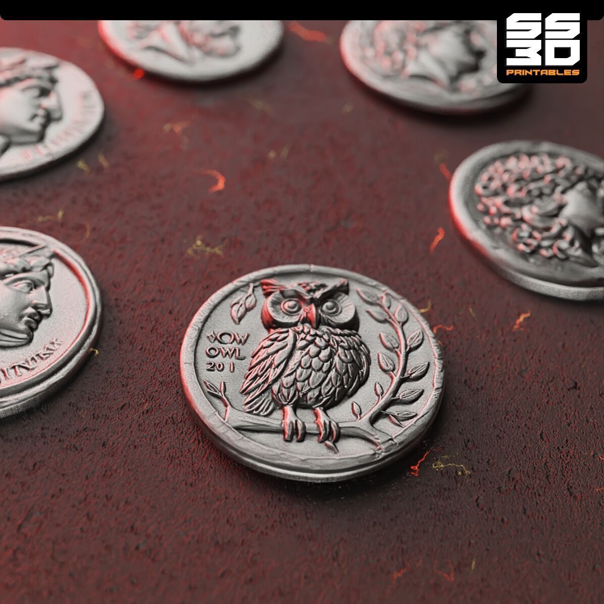 Ancient Greek Coin Collection  3D print model_5