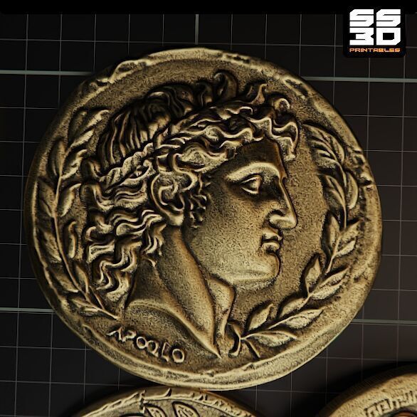 Ancient Greek Coin Collection  3D print model_2