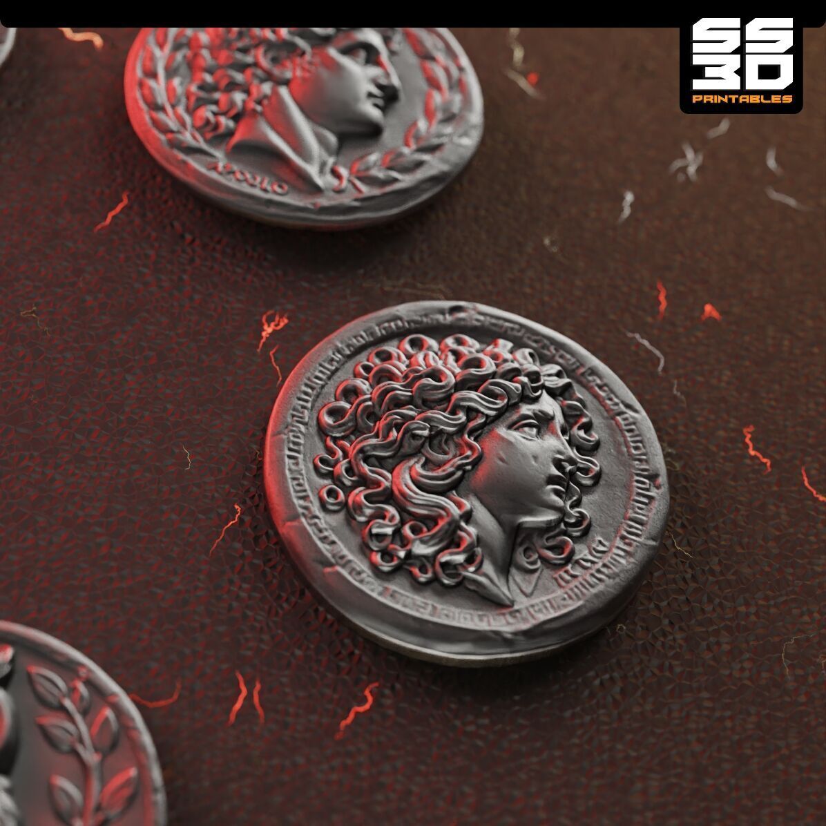 Ancient Greek Coin Collection  3D print model_6
