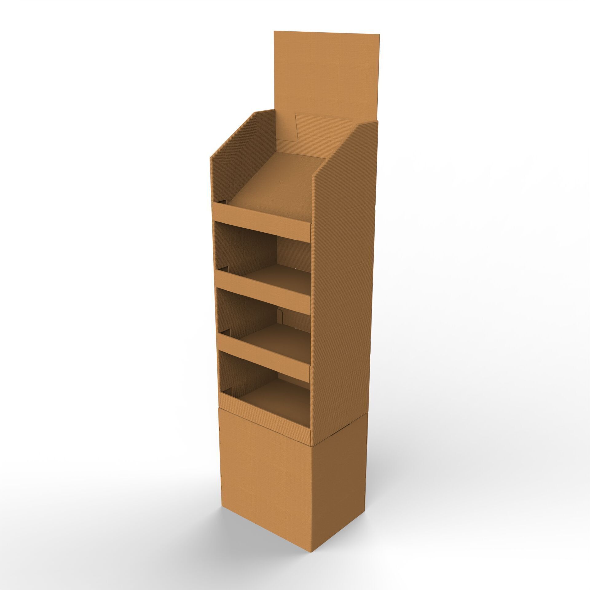 Point of Sale Cardboard Display Stand Texture_2