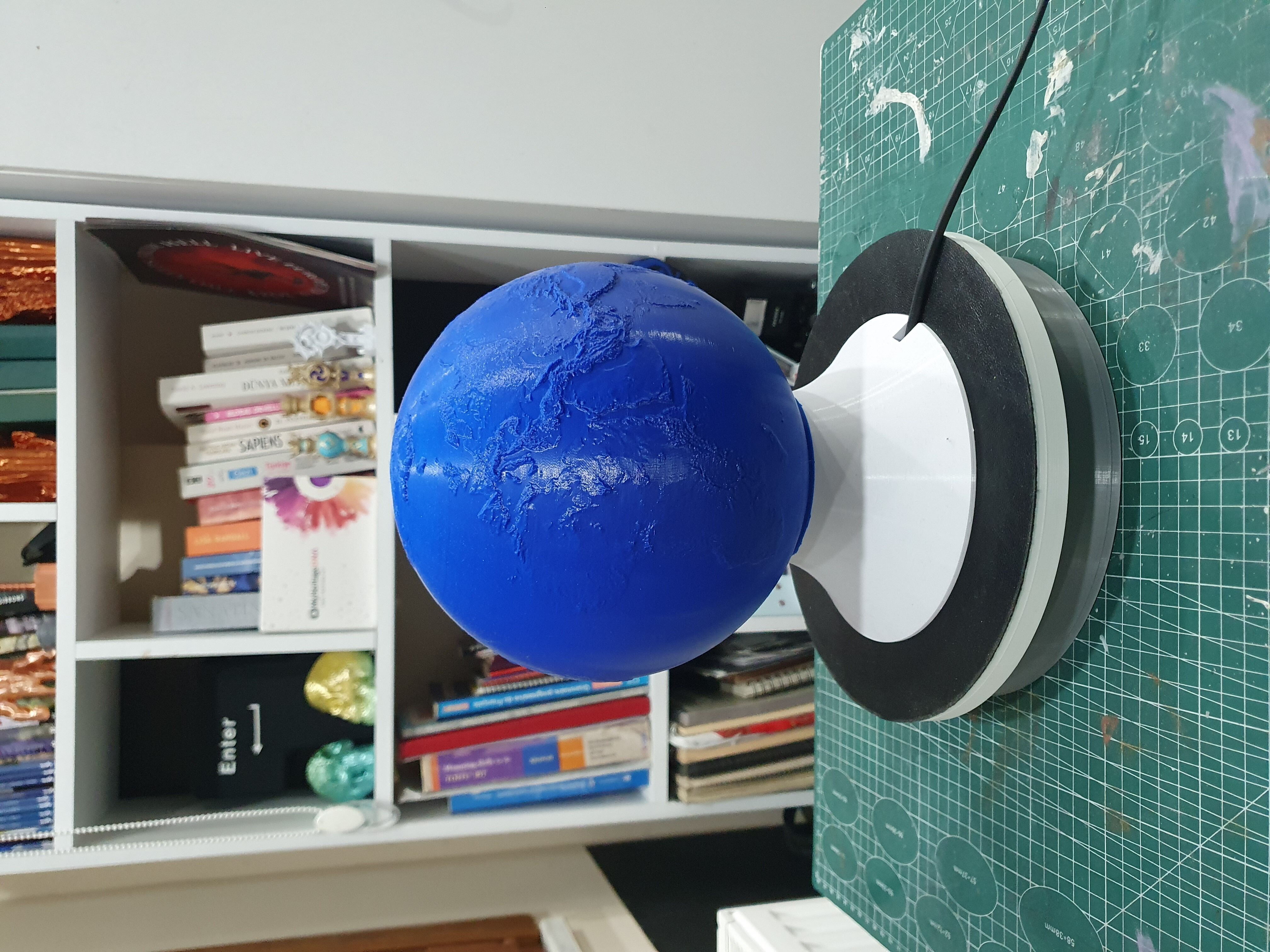 Planet Lamp -- Earth -- 3D Print Ready Night Light 3D print model_1