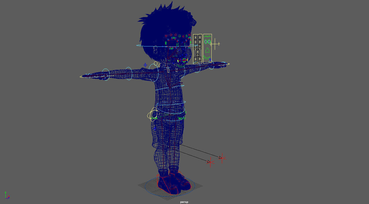 mido boy full rigged character Low-poly 3D model_2