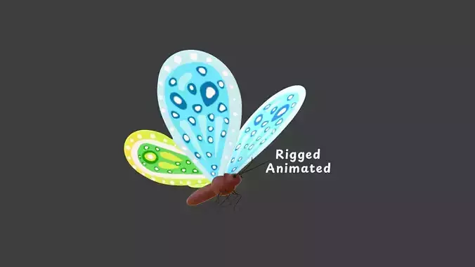 Butterfly Wing Flapping 9 Animated
