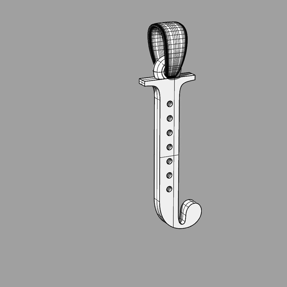 Alphabet Latin with gems J 3D print model_42